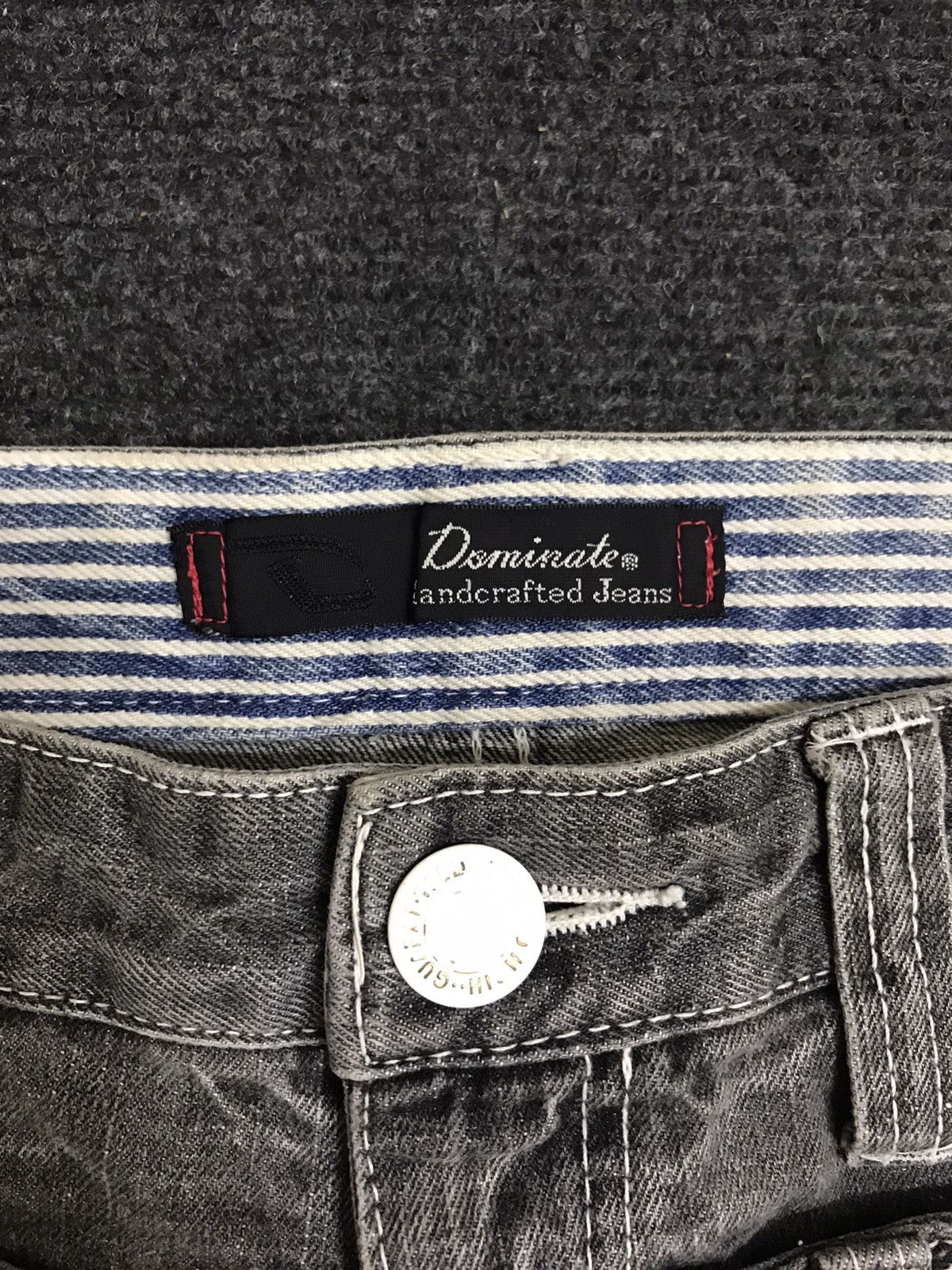 Japanese Brand × Seditionaries DOUBLE WAIST🔥Dominate Japan Black Wash Double Waist Jeans Size US 32 / EU 48 - 12 Thumbnail