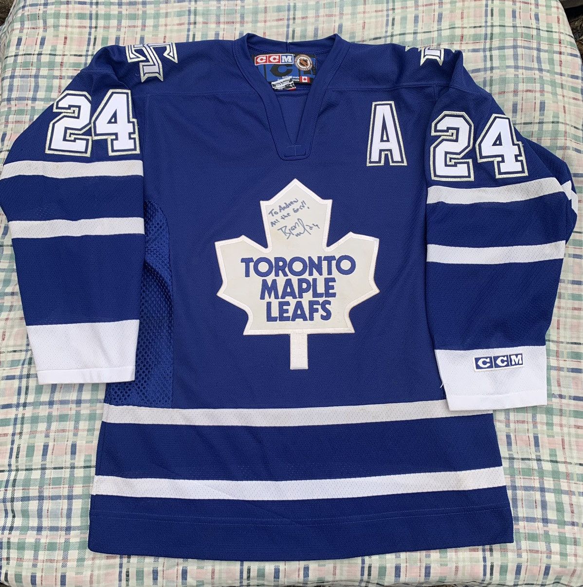 NHL VINTAGE CCM TORONTO MAPLE LEAFS BRYAN McCABE NHL JERSEY Size US S / EU 44-46 / 1 - 1 Thumbnail
