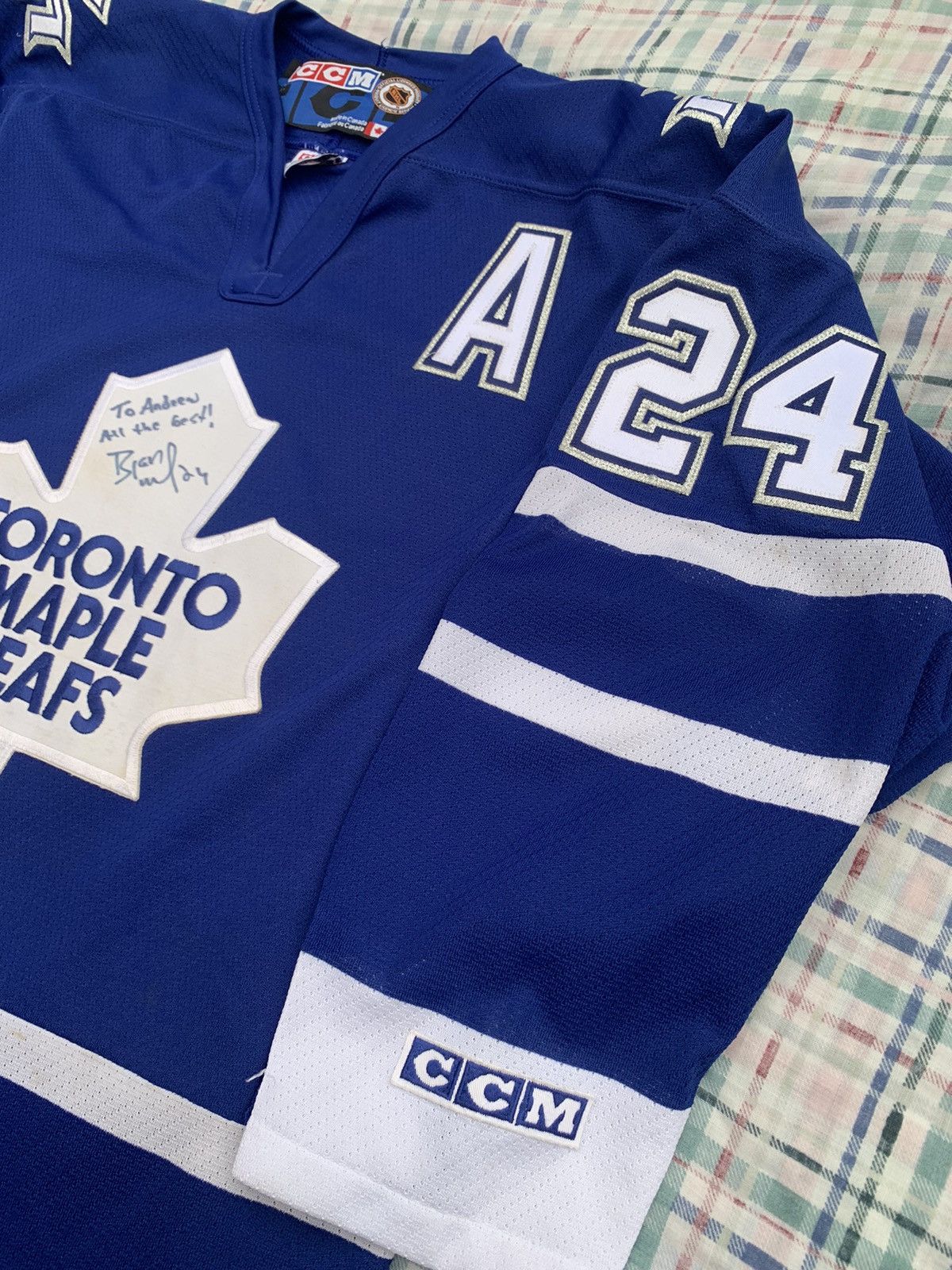 NHL VINTAGE CCM TORONTO MAPLE LEAFS BRYAN McCABE NHL JERSEY Size US S / EU 44-46 / 1 - 5 Thumbnail
