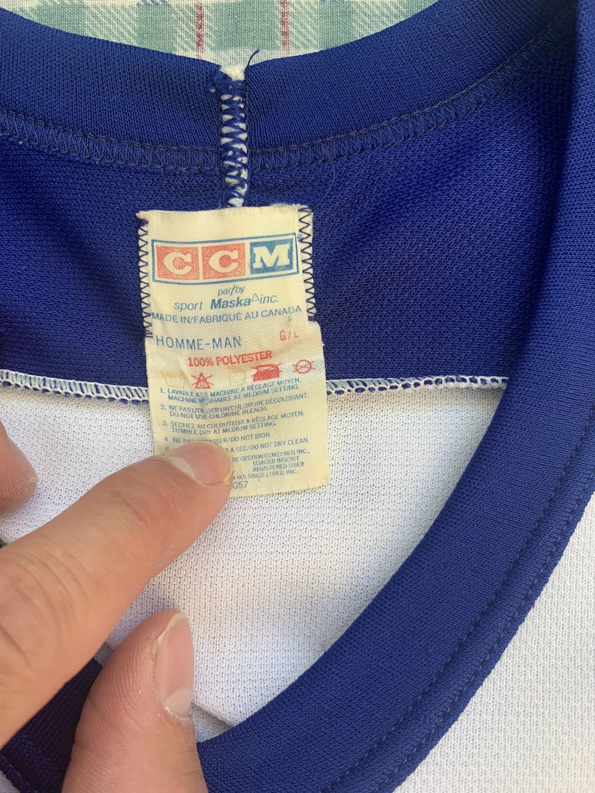 NHL 80s CCM Toronto Maple Leafs NHL Jersey Size US L / EU 52-54 / 3 - 3 Thumbnail