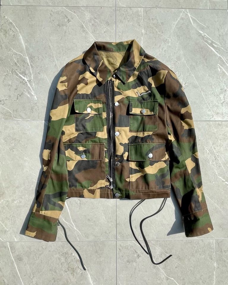 ⌖ camo custom reworked military jacket
