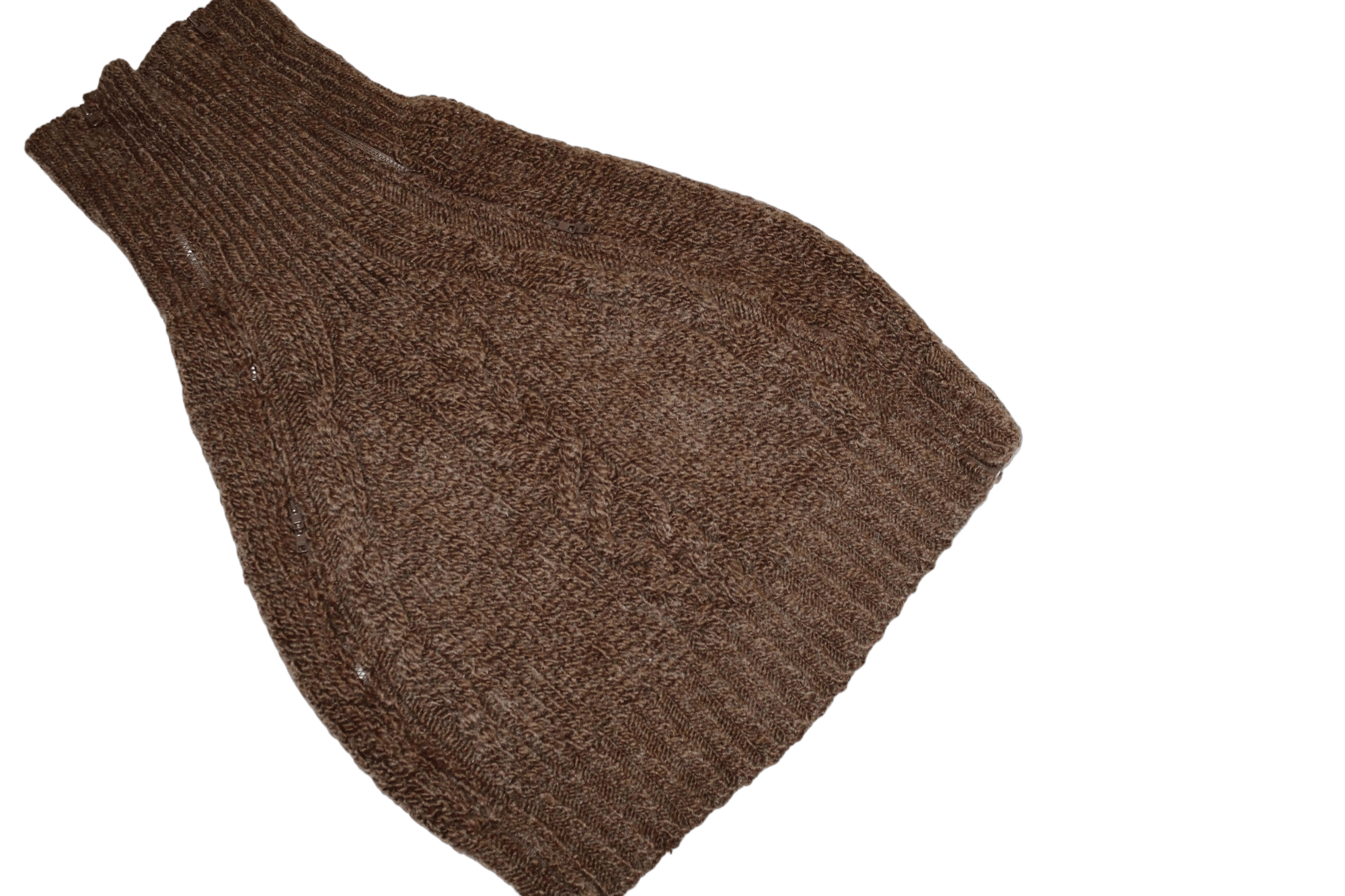 Y's 🔥VTG🔥 Y's mixed cable knit double zip ribbed poncho Size US M / EU 48-50 / 2 - 8 Thumbnail