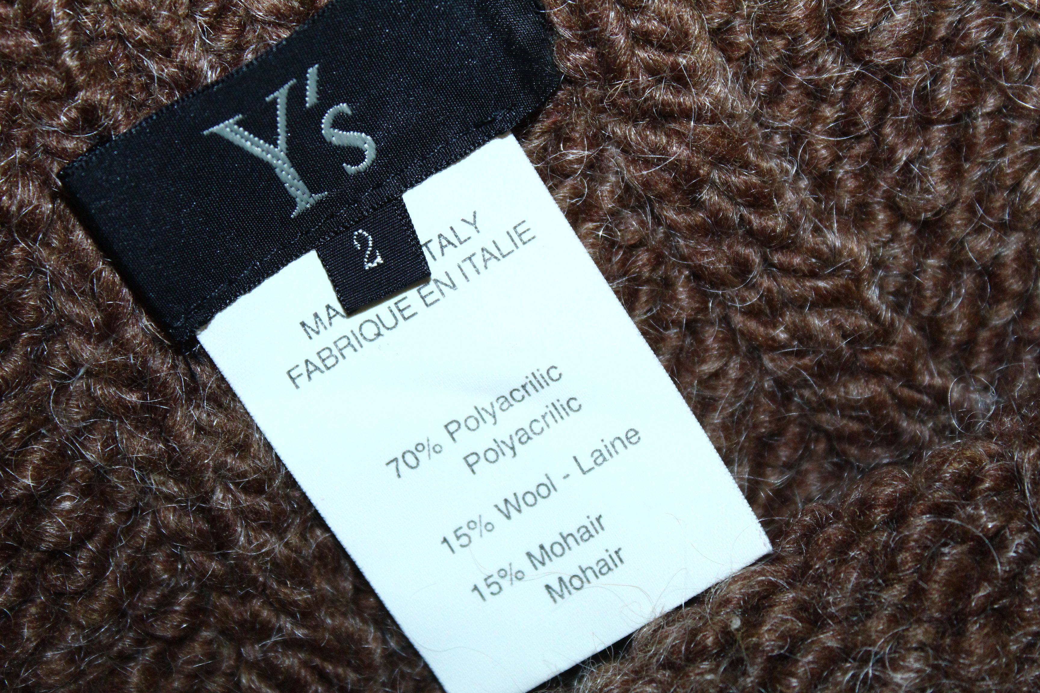 Y's 🔥VTG🔥 Y's mixed cable knit double zip ribbed poncho Size US M / EU 48-50 / 2 - 3 Thumbnail