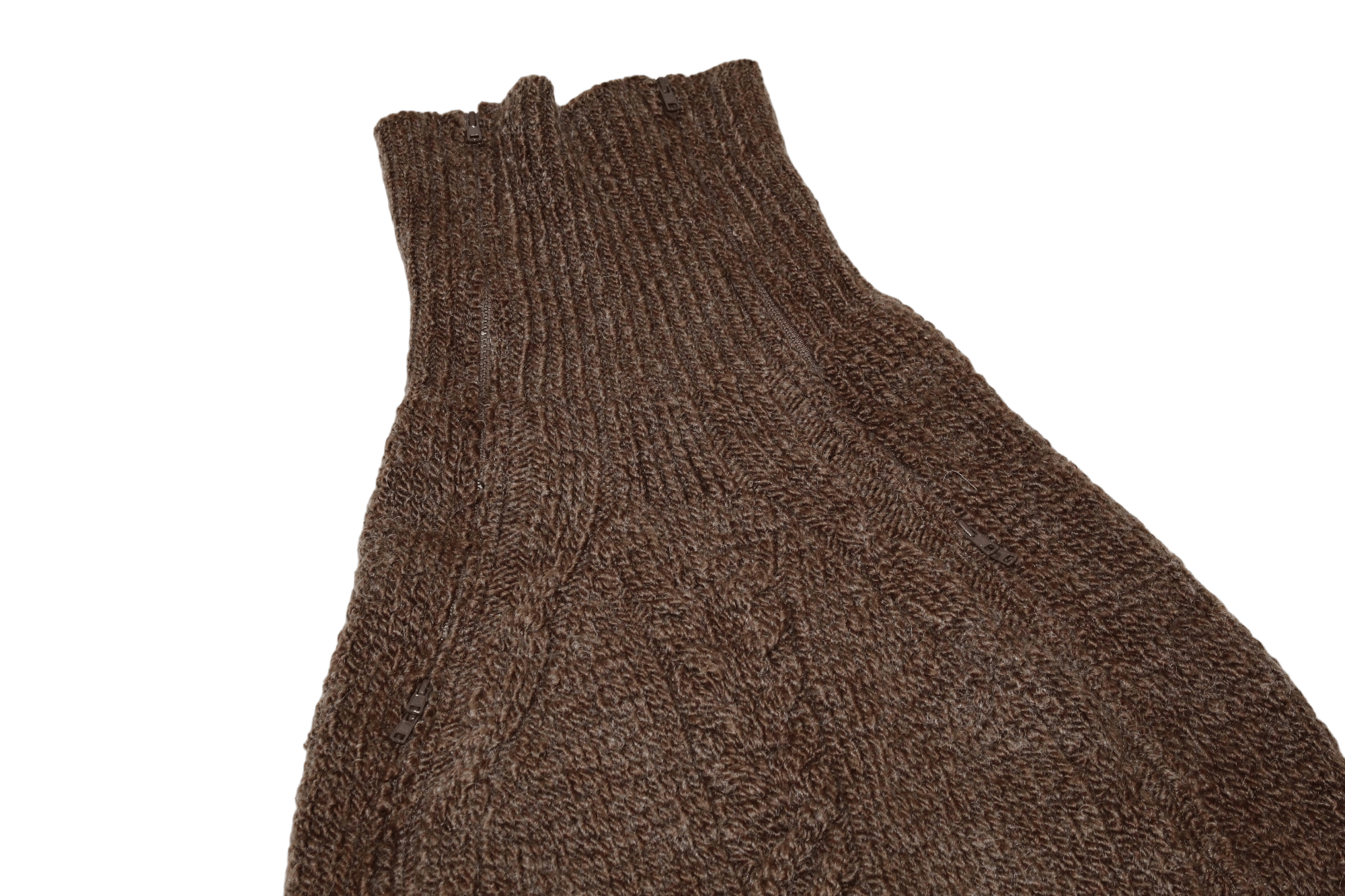 Y's 🔥VTG🔥 Y's mixed cable knit double zip ribbed poncho Size US M / EU 48-50 / 2 - 13 Thumbnail