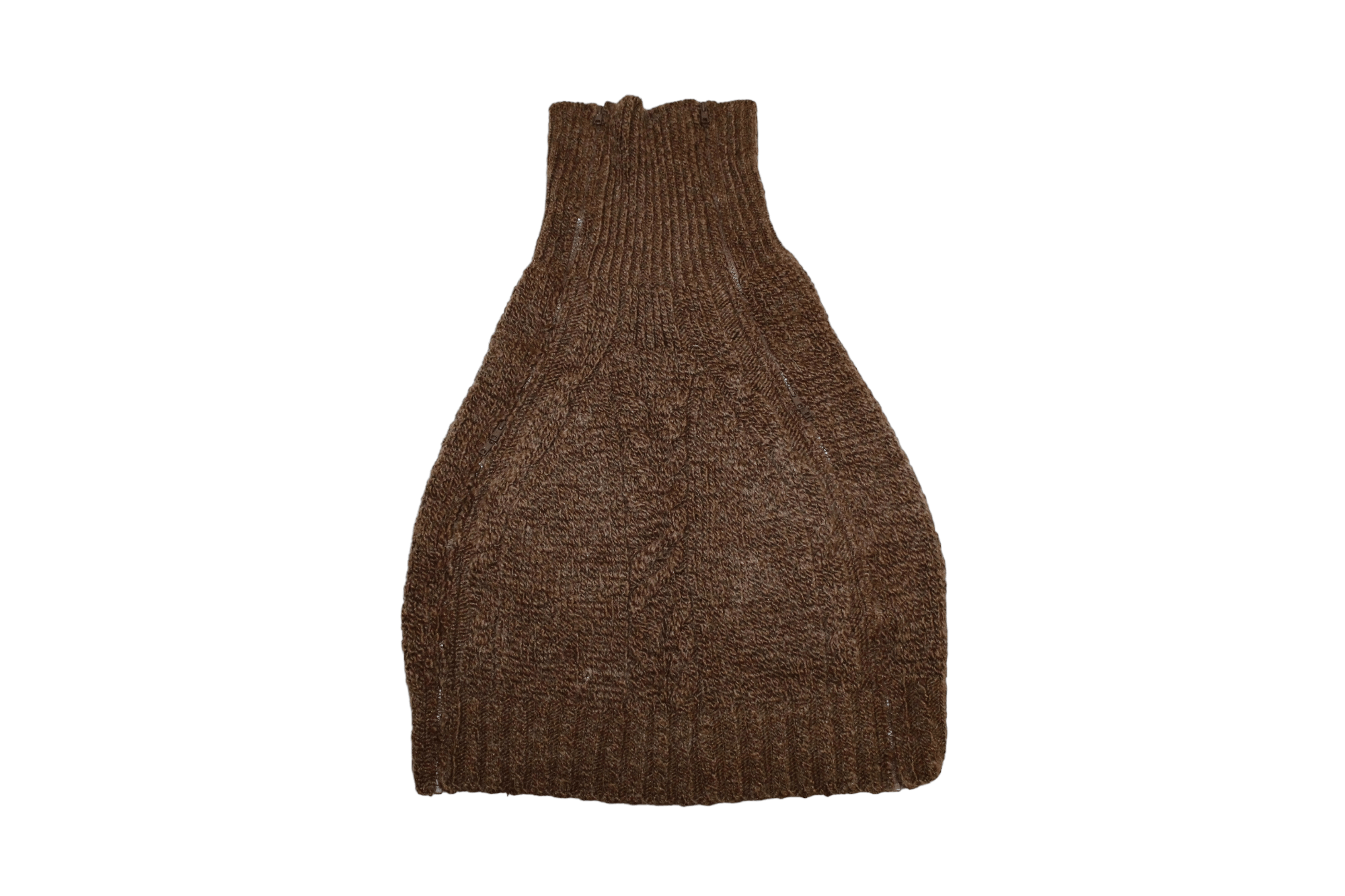 Y's 🔥VTG🔥 Y's mixed cable knit double zip ribbed poncho Size US M / EU 48-50 / 2 - 11 Thumbnail