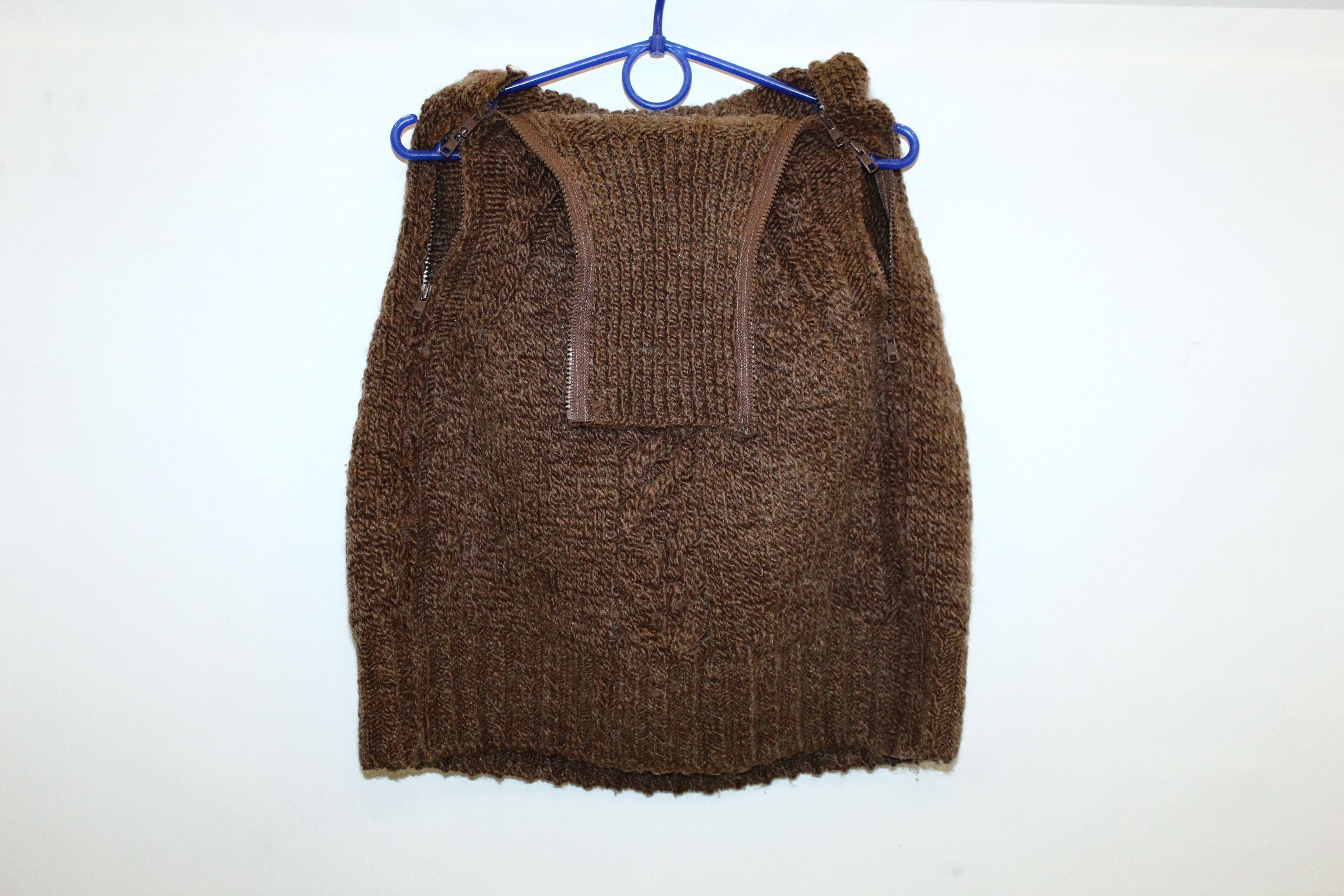 Y's 🔥VTG🔥 Y's mixed cable knit double zip ribbed poncho Size US M / EU 48-50 / 2 - 5 Thumbnail