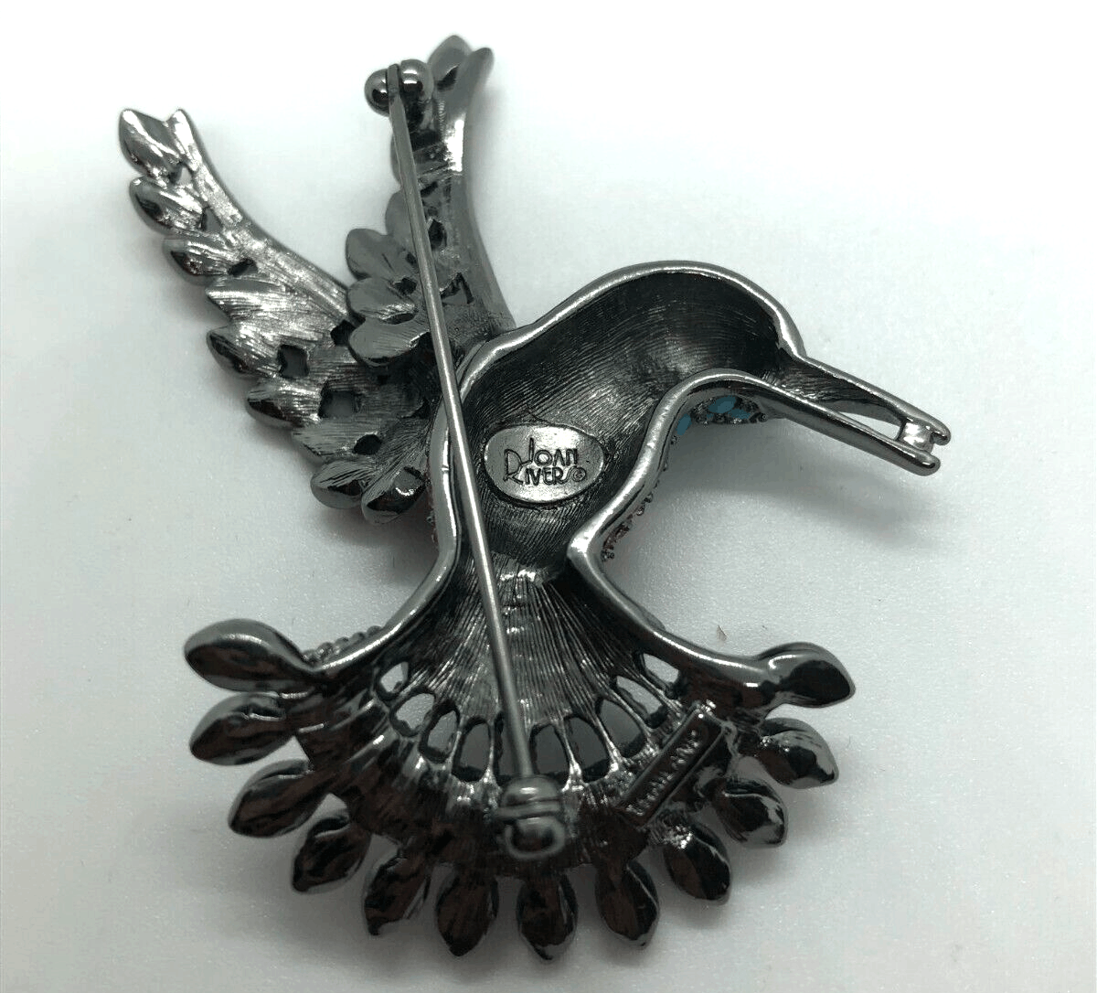 Very Rare MINT Joan Rivers HUMMINGBIRD Pin Brooch Pave Crystals | Grailed