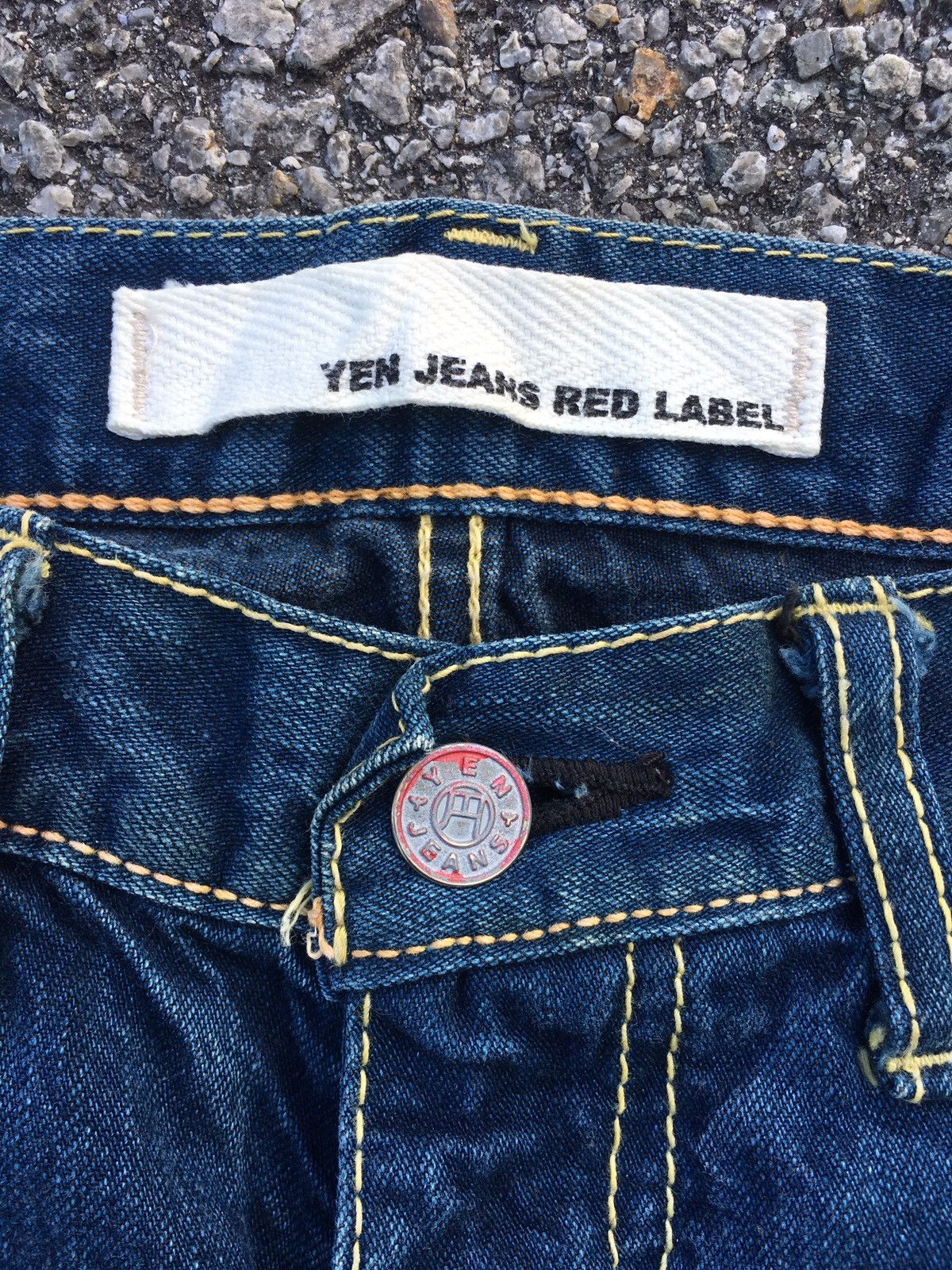 14th Addiction Flare Twisted Yen Jeans Japan Denim Size US 32 / EU 48 - 6 Thumbnail
