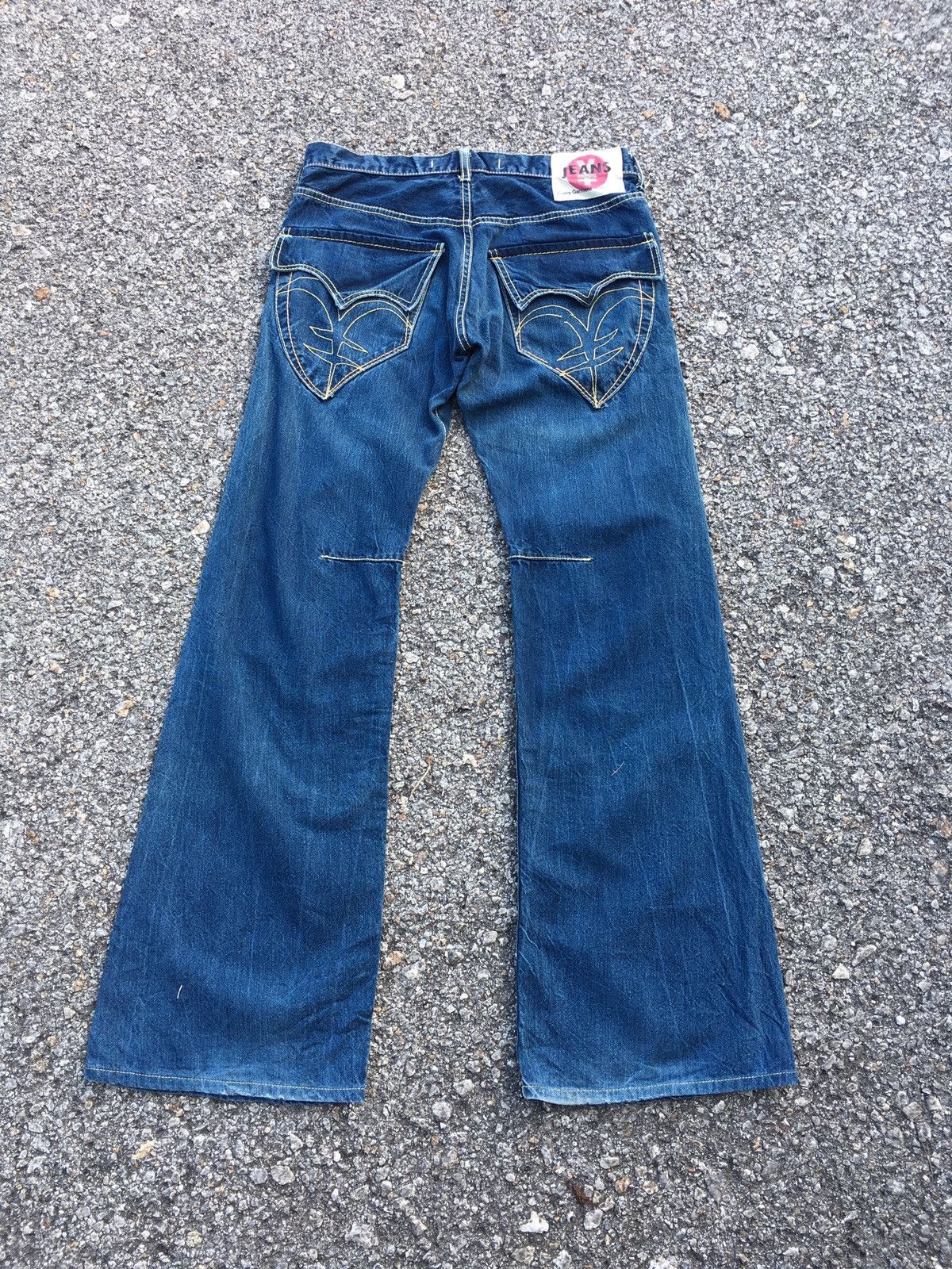 14th Addiction Flare Twisted Yen Jeans Japan Denim Size US 32 / EU 48 - 1 Thumbnail
