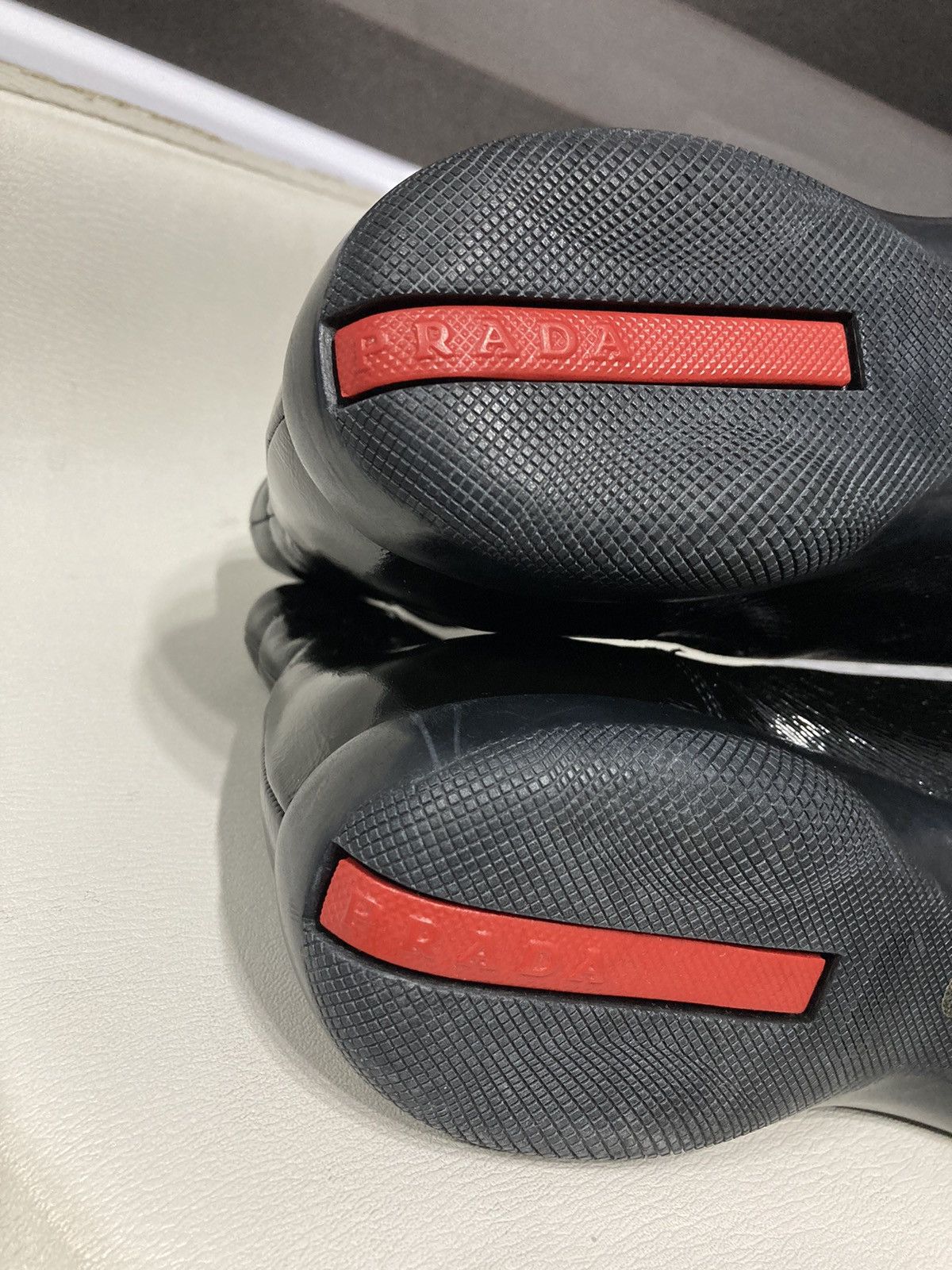 Prada Linea Rossa Chelsea Ankle Boots Size US 7.5 / IT 37.5 - 9 Thumbnail