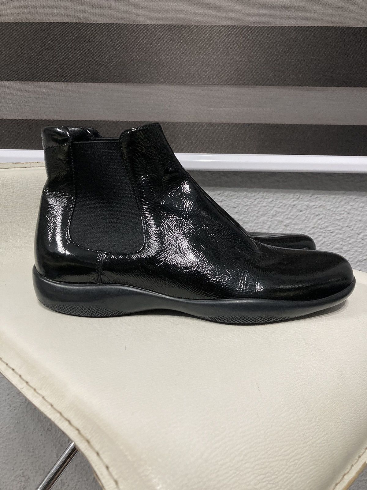 Prada Linea Rossa Chelsea Ankle Boots Size US 7.5 / IT 37.5 - 5 Thumbnail