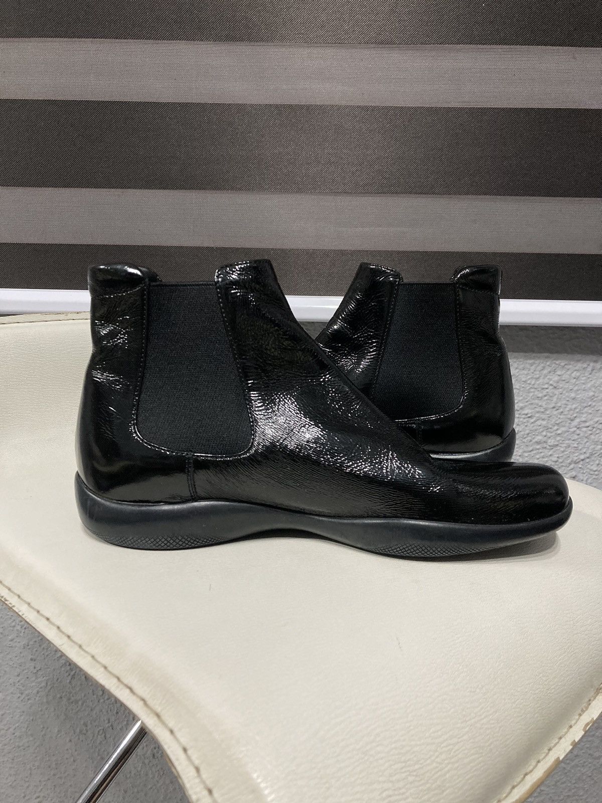 Prada Linea Rossa Chelsea Ankle Boots Size US 7.5 / IT 37.5 - 7 Thumbnail