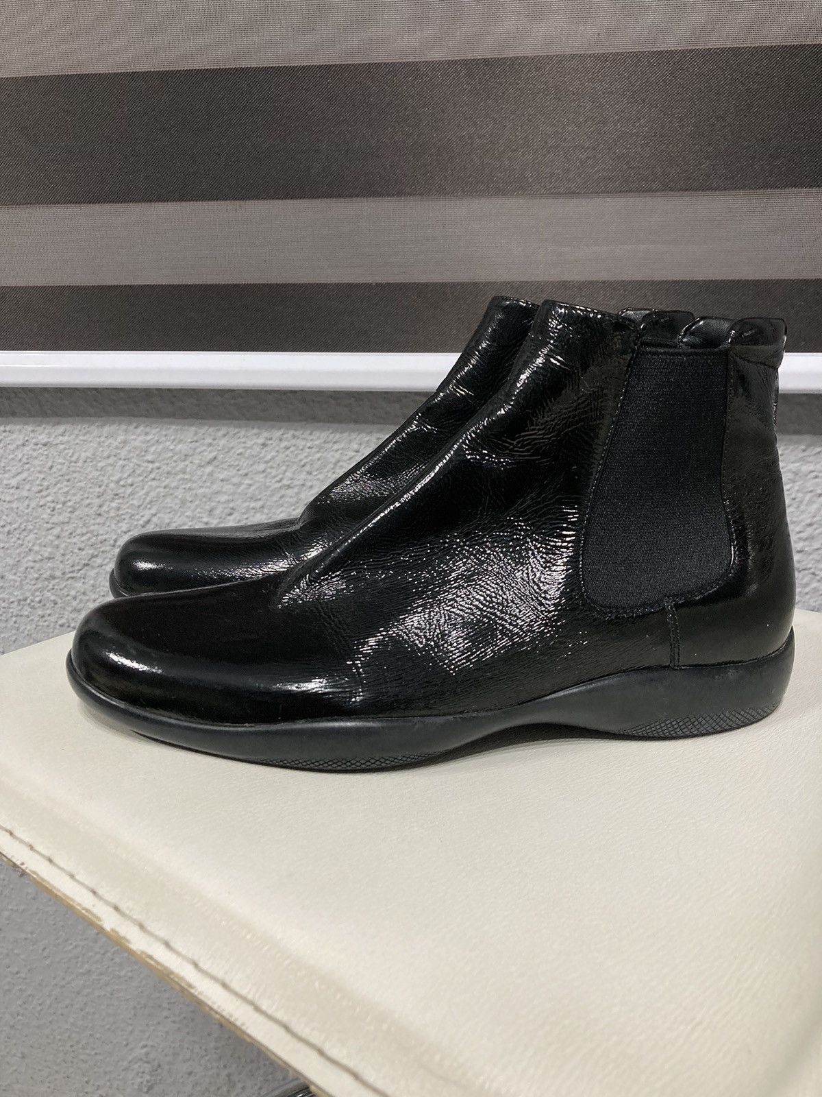 Prada Linea Rossa Chelsea Ankle Boots Size US 7.5 / IT 37.5 - 3 Thumbnail