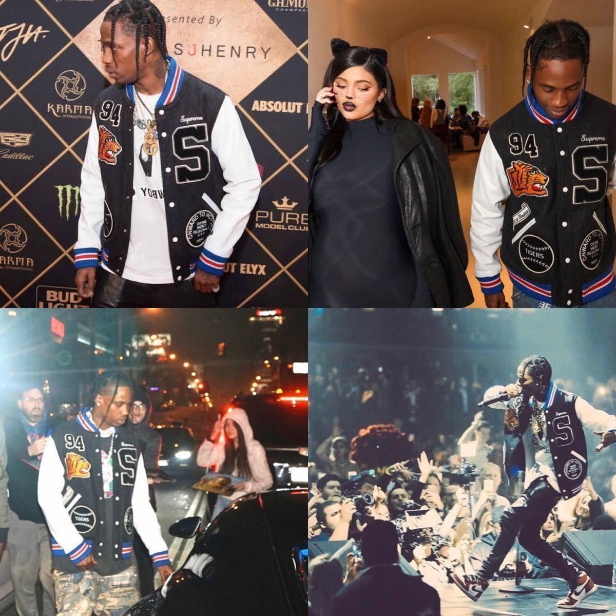 Supreme Supreme 09 F/W Tiger Varsity Jacket Travis Scott Size US XL / EU 56 / 4 - 13 Thumbnail