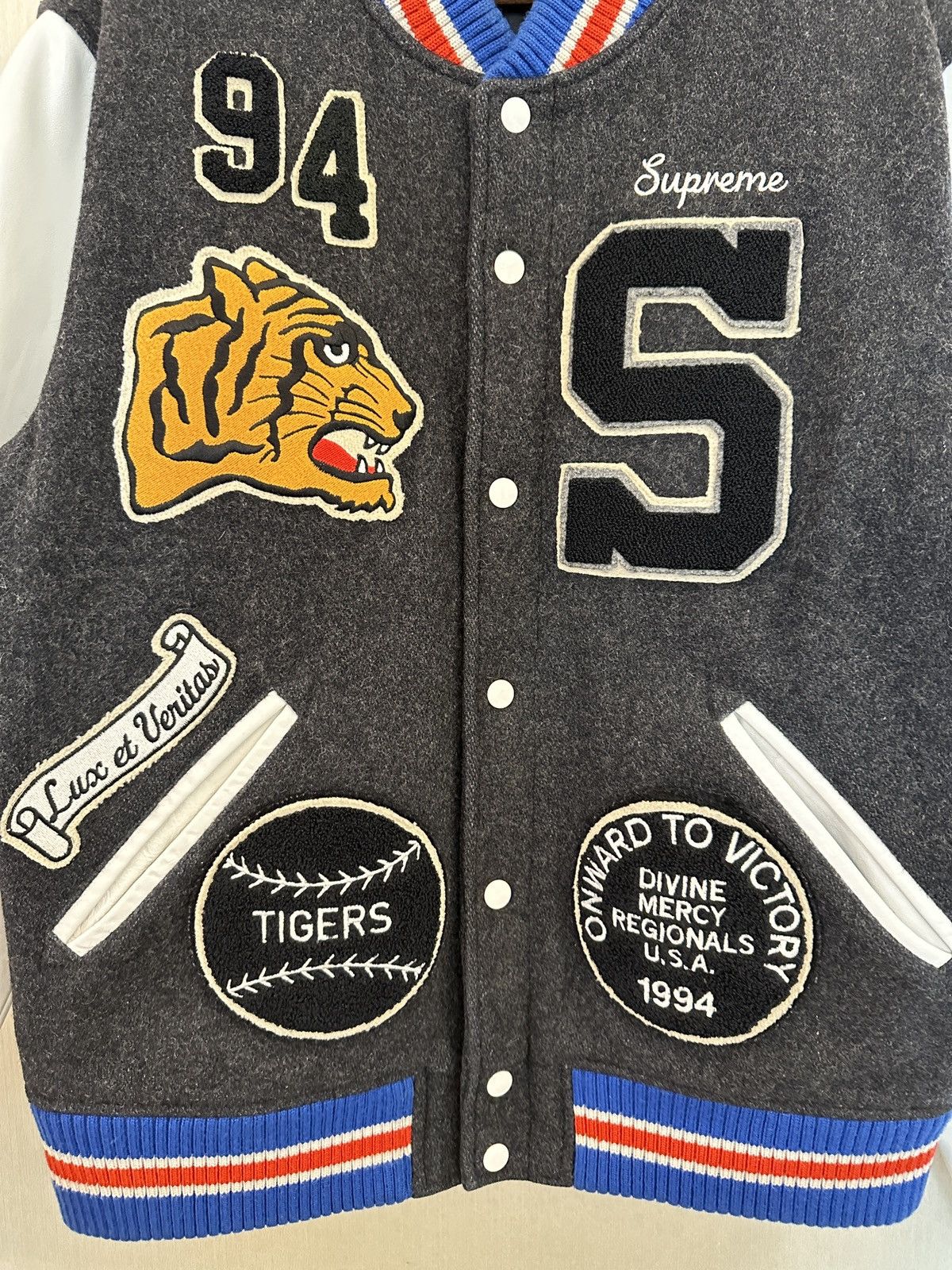 Supreme Supreme 09 F/W Tiger Varsity Jacket Travis Scott Size US XL / EU 56 / 4 - 8 Thumbnail