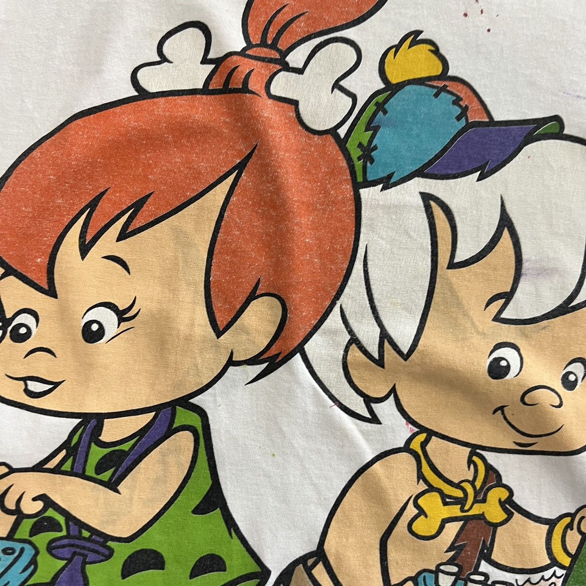 Vintage 1993 Pebbles & bam bam flintstones shirt Size US XL / EU 56 / 4 - 10 Thumbnail