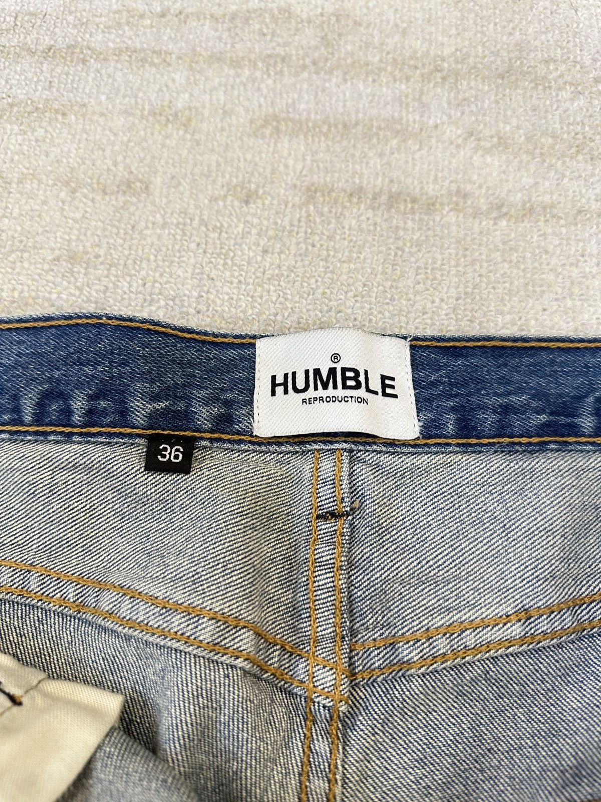 Japanese Brand HUMBLE La Flare Levi’s Jeans With Star Patches Size US 36 / EU 52 - 10 Thumbnail