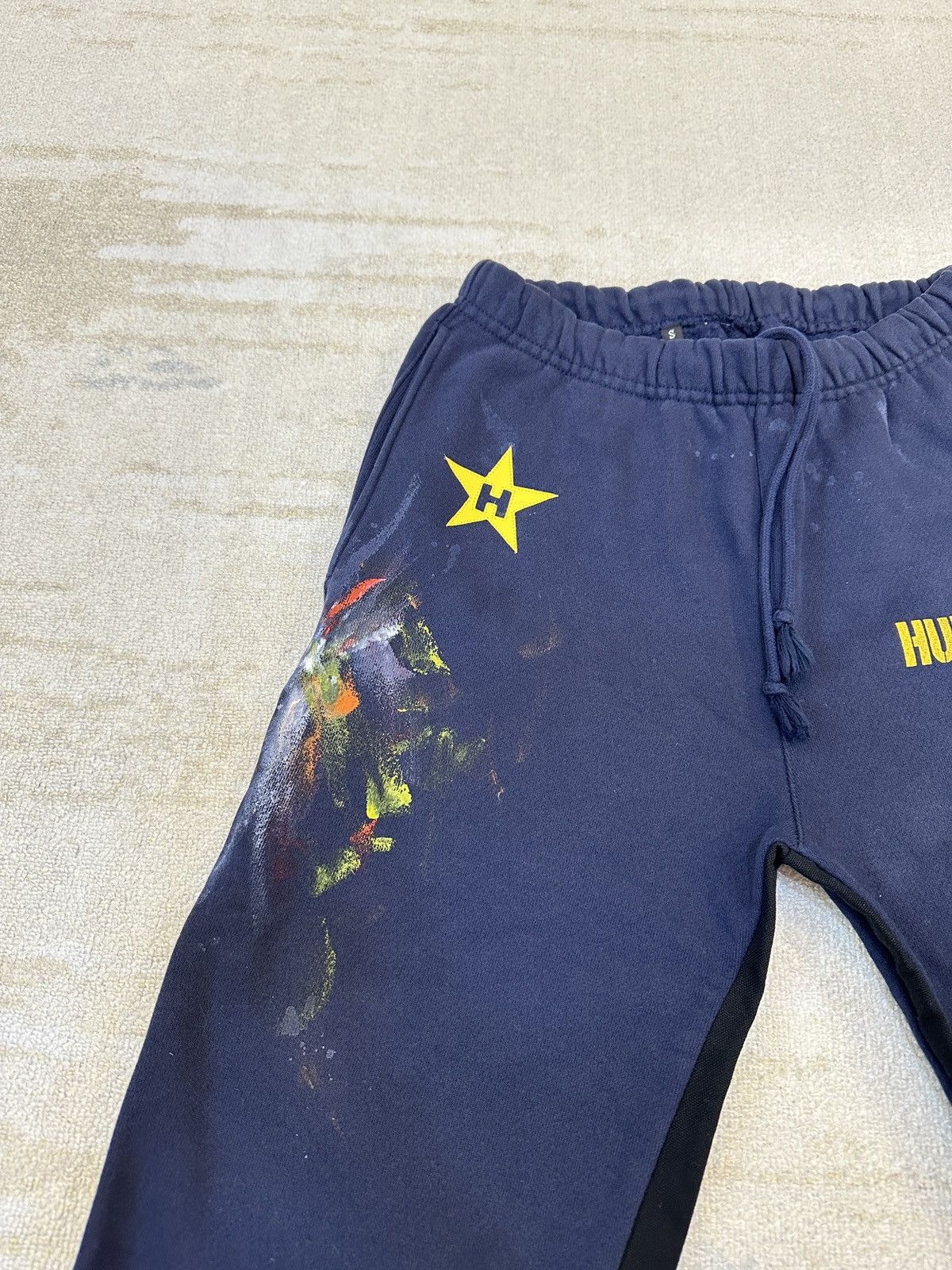 Japanese Brand HUMBLE La Flare Sweatpants With Star Patches Size US 30 / EU 46 - 3 Thumbnail