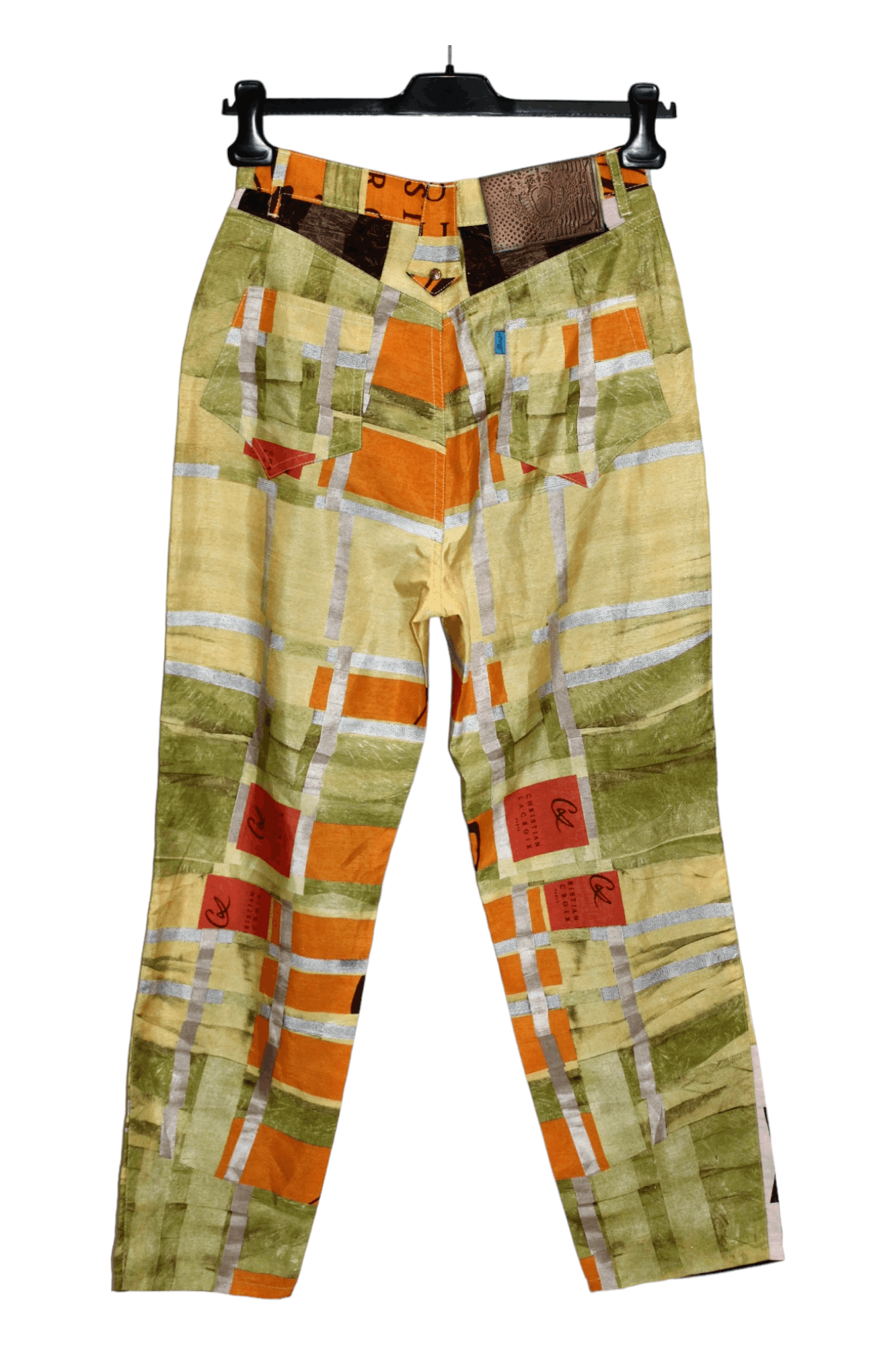 Christian Lacroix 💥 90s Jeans de Christian Lacroix Abstract Multicoulor Pants Size 27" / US 4 / IT 40 - 3 Thumbnail