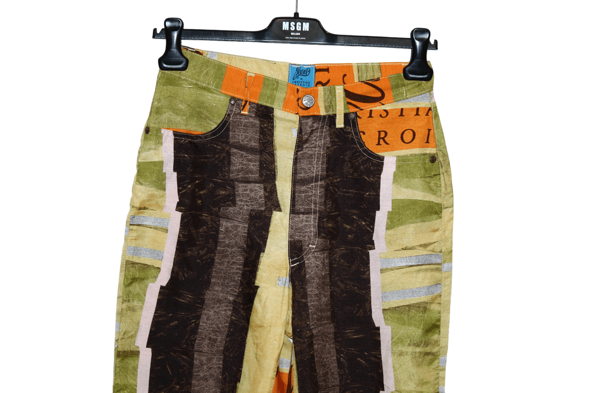Christian Lacroix 💥 90s Jeans de Christian Lacroix Abstract Multicoulor Pants Size 27" / US 4 / IT 40 - 2 Thumbnail