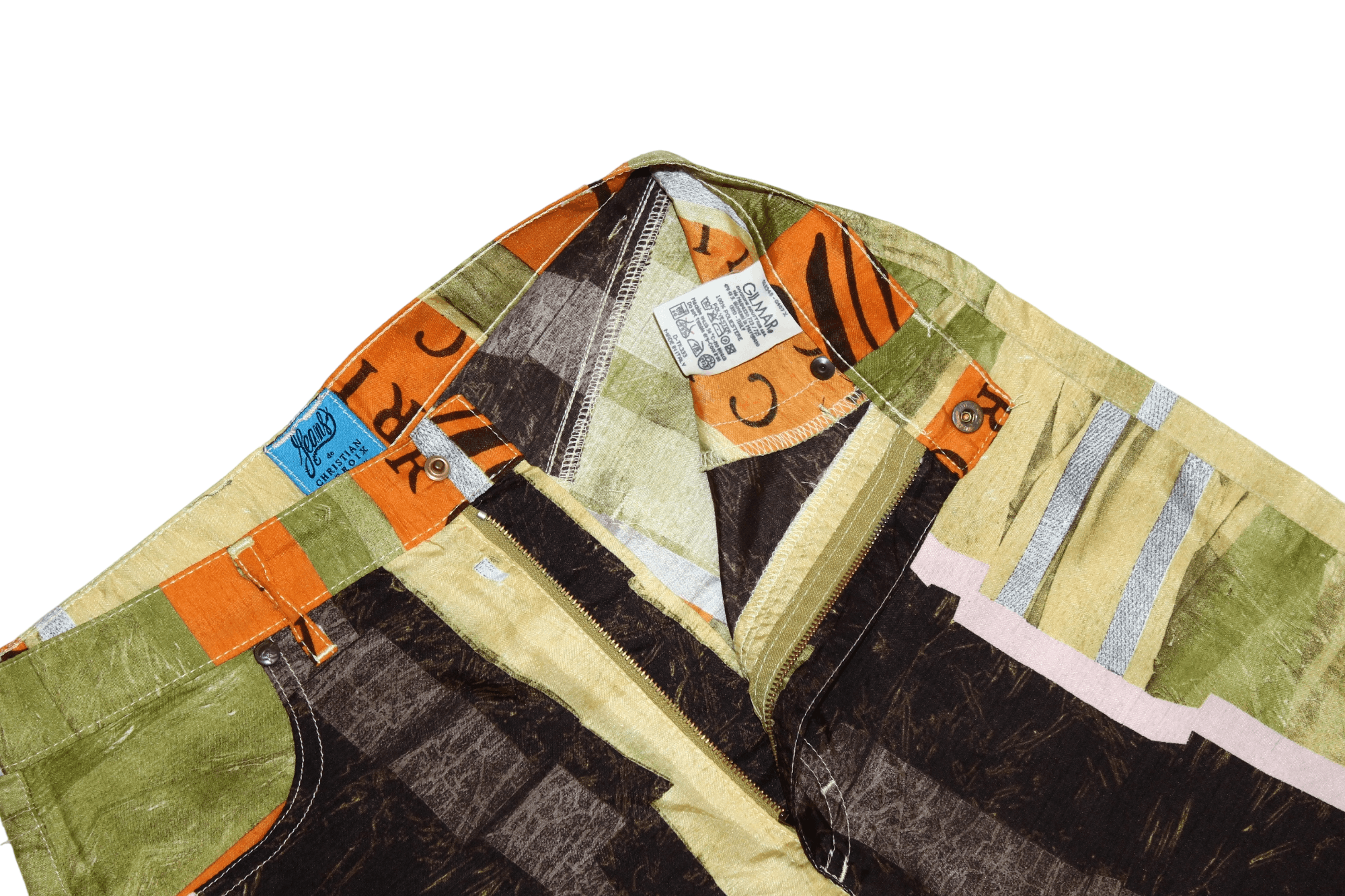 Christian Lacroix 💥 90s Jeans de Christian Lacroix Abstract Multicoulor Pants Size 27" / US 4 / IT 40 - 11 Thumbnail