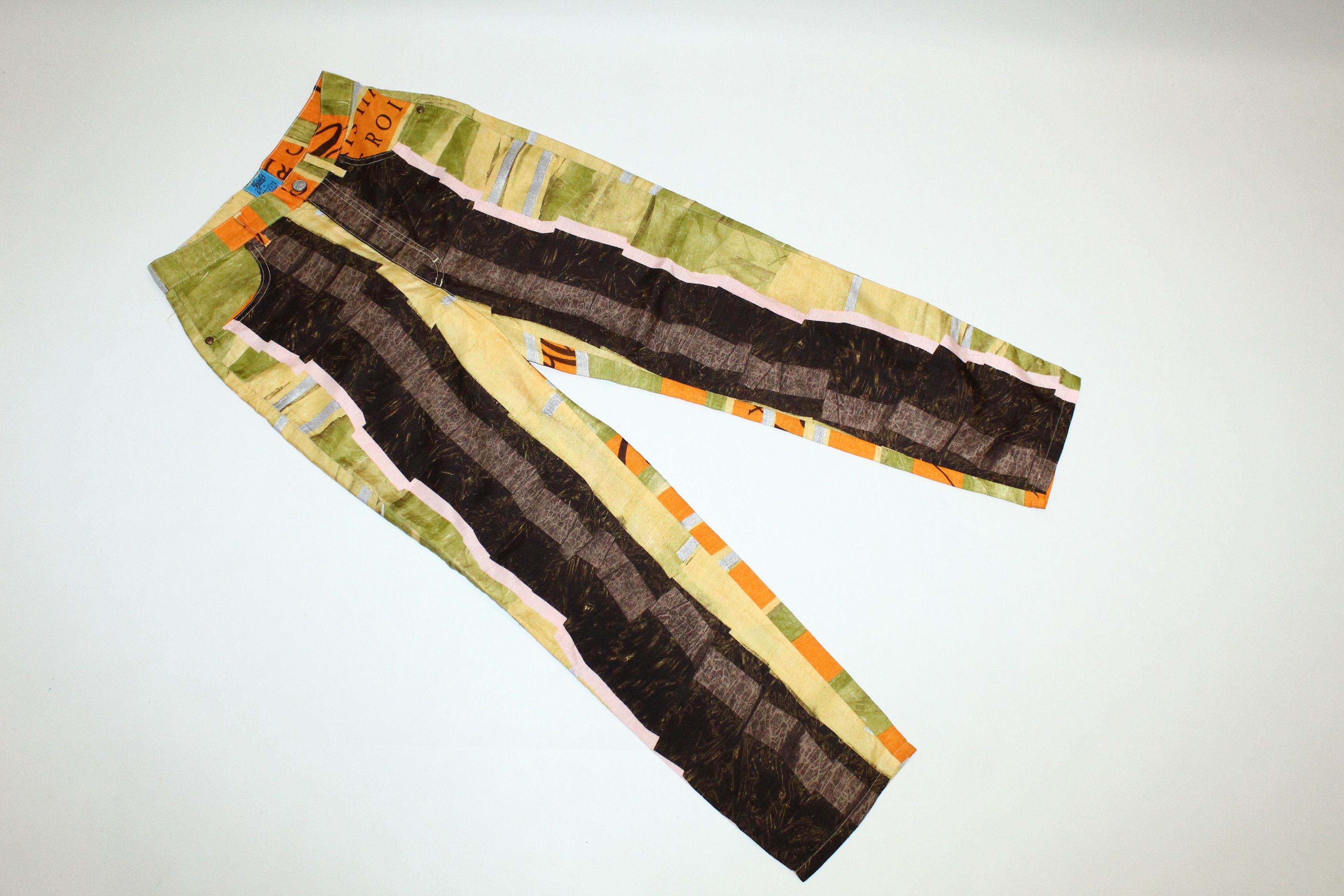 Christian Lacroix 💥 90s Jeans de Christian Lacroix Abstract Multicoulor Pants Size 27" / US 4 / IT 40 - 9 Thumbnail