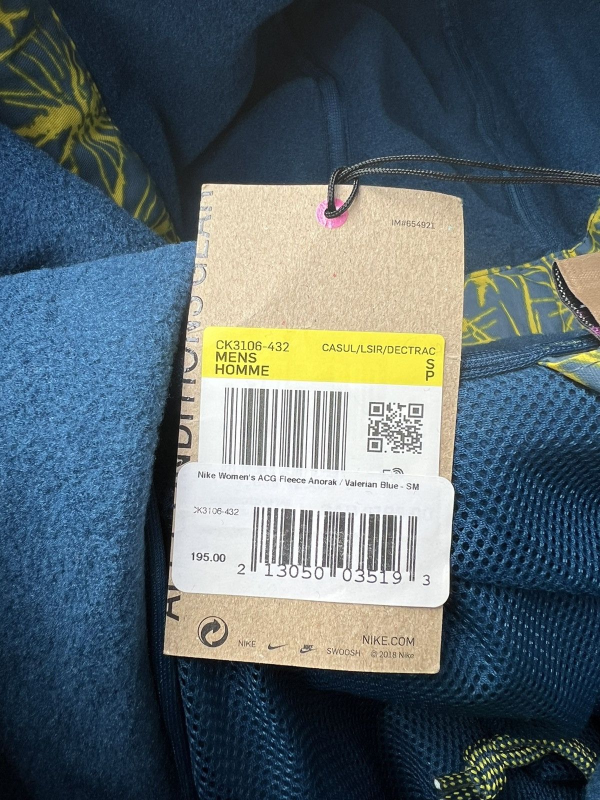 Nike × Nike ACG NEED GONE! DS Nike ACG Fleece Anorak/Valerian Blue Size US L / EU 52-54 / 3 - 15 Thumbnail