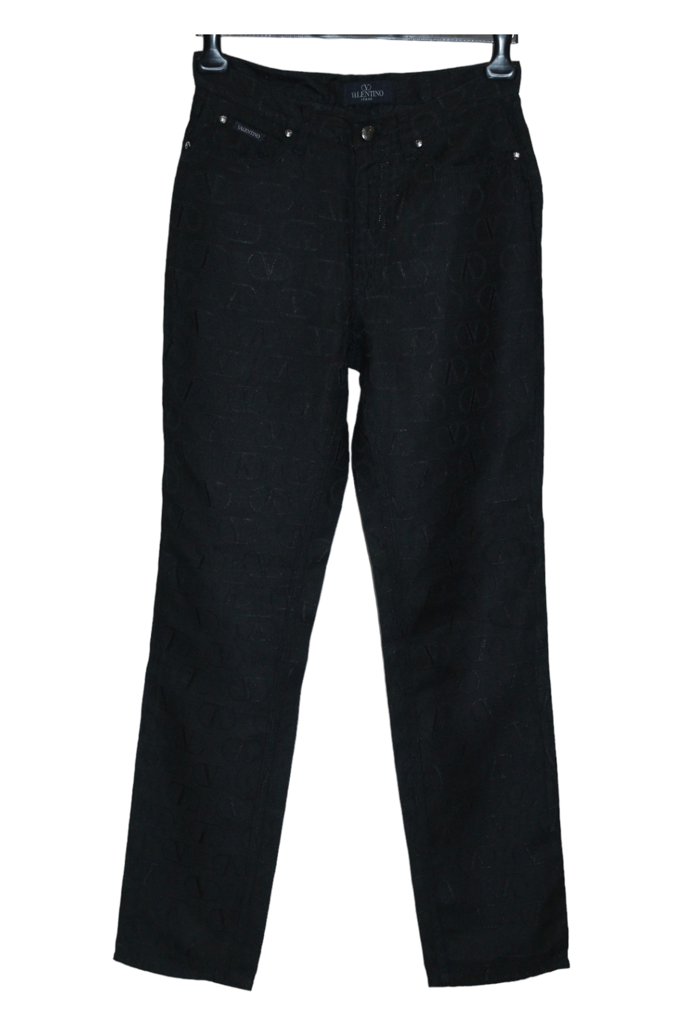 Valentino 💥GRAIL💥90's Valentino Jeans Monogram Satin Nylon Pants Size US 32 / EU 48 - 3 Thumbnail