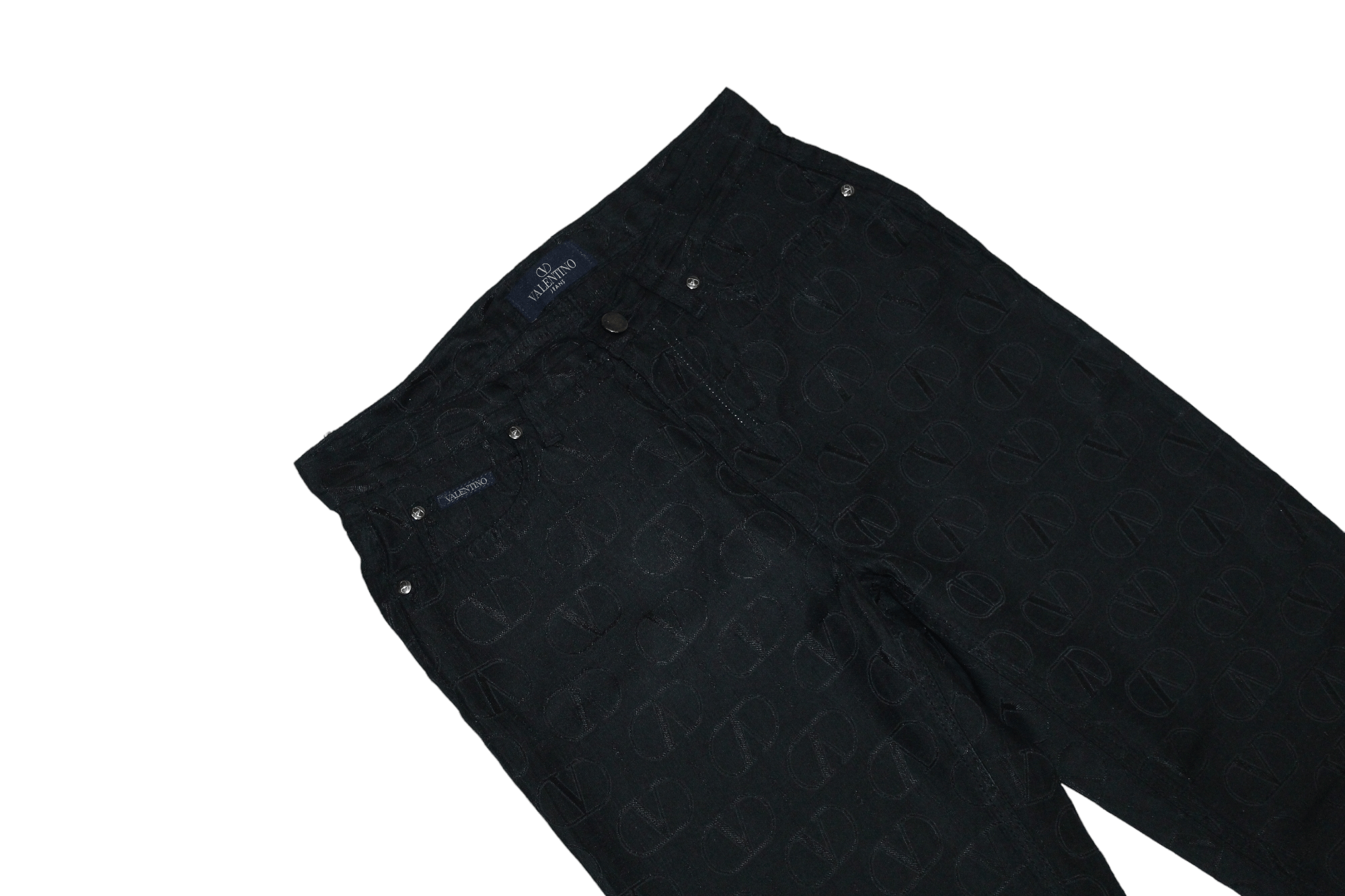 Valentino 💥GRAIL💥90's Valentino Jeans Monogram Satin Nylon Pants Size US 32 / EU 48 - 2 Thumbnail