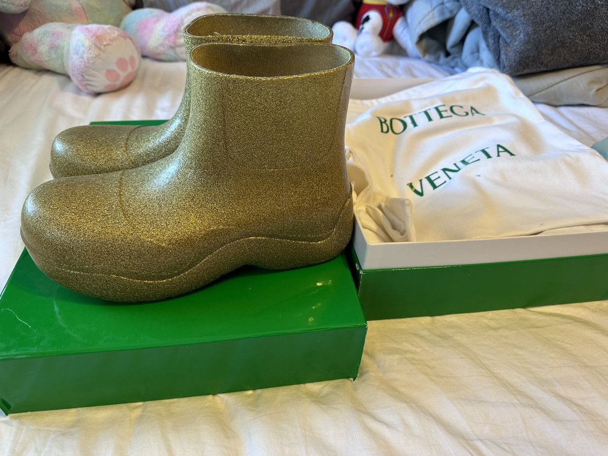 Bottega Veneta BOTTEGA VENETA Gold Puddle Boots Size US 9.5 / EU 42-43 - 10 Thumbnail
