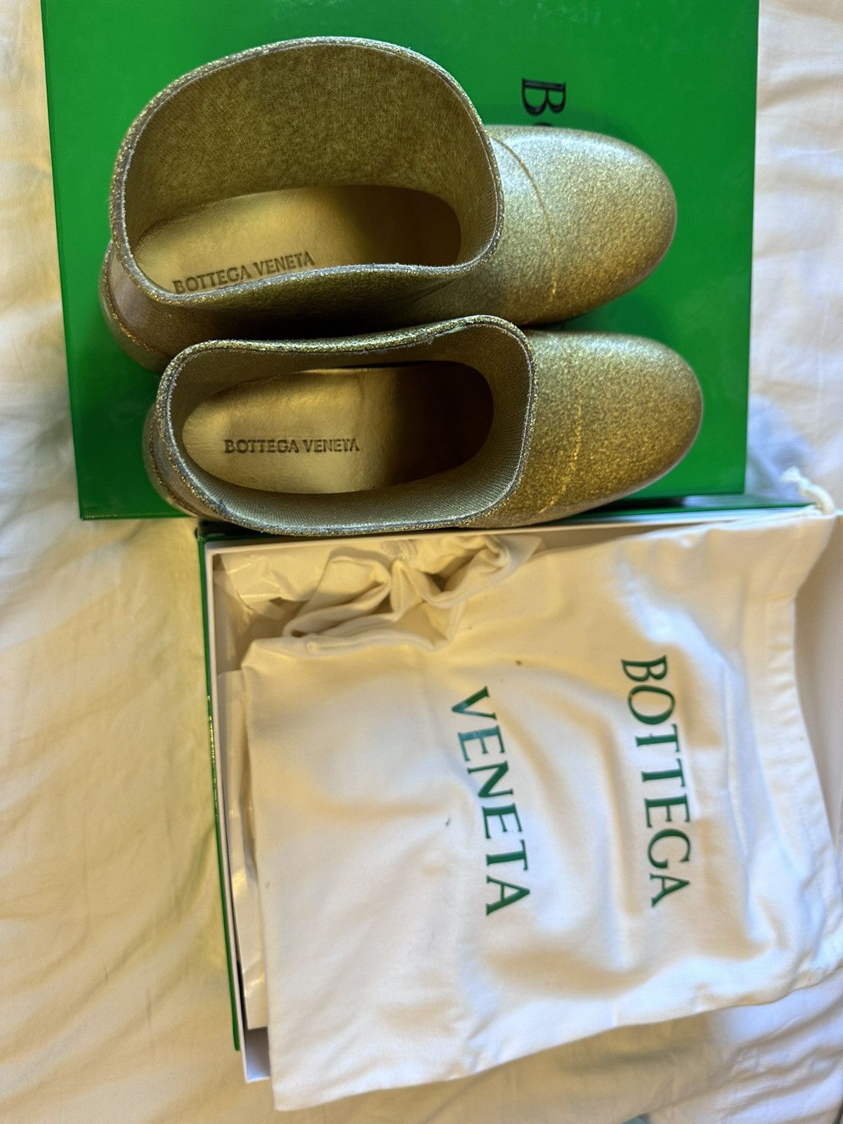 Bottega Veneta BOTTEGA VENETA Gold Puddle Boots Size US 9.5 / EU 42-43 - 11 Thumbnail