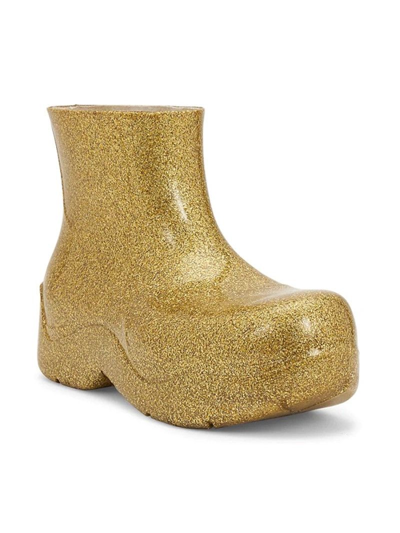 Bottega Veneta BOTTEGA VENETA Gold Puddle Boots Size US 9.5 / EU 42-43 - 2 Thumbnail