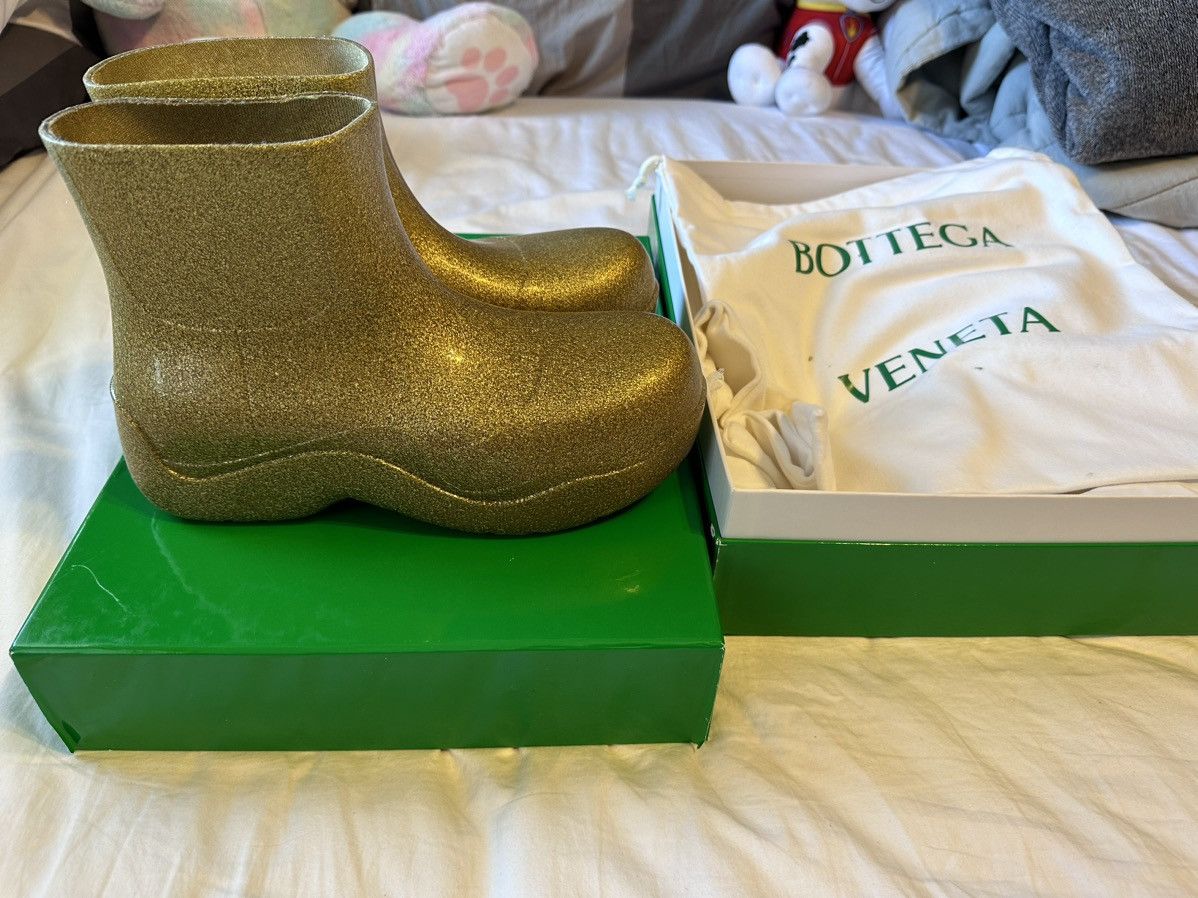 Bottega Veneta BOTTEGA VENETA Gold Puddle Boots Size US 9.5 / EU 42-43 - 9 Thumbnail