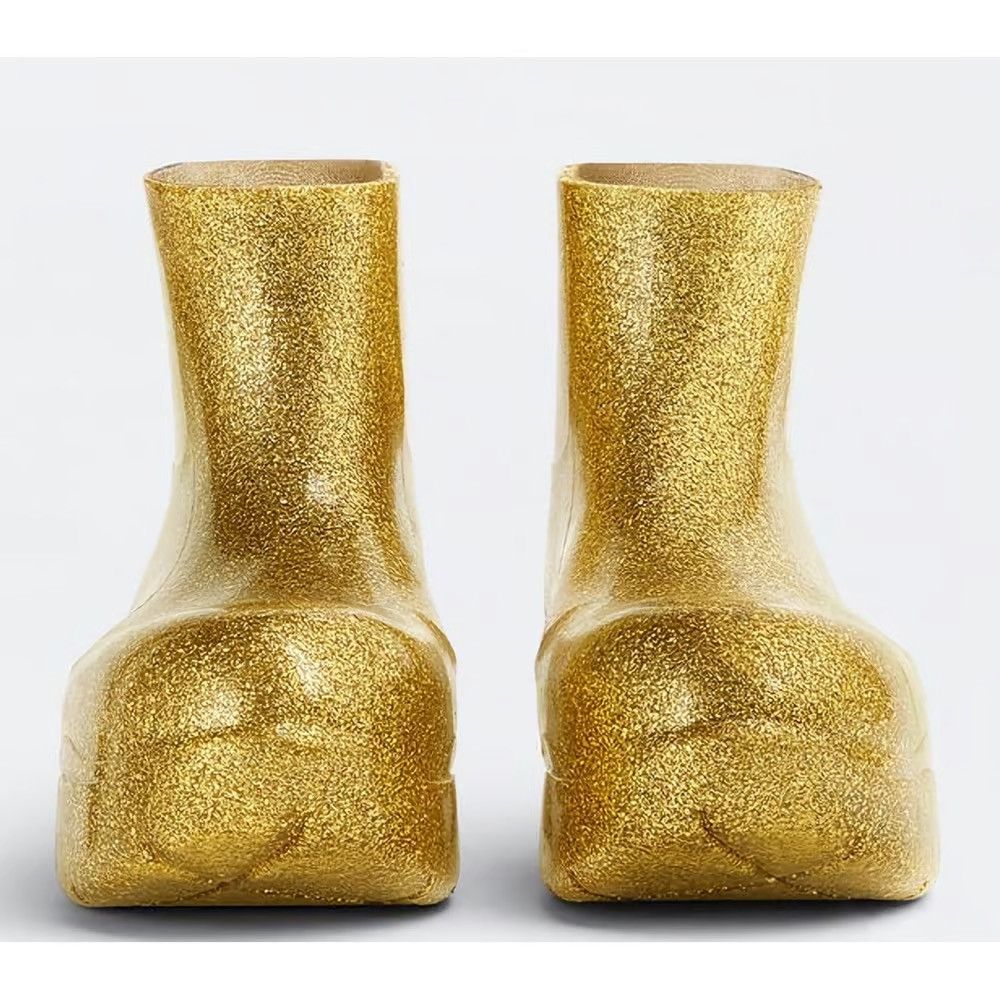 Bottega Veneta BOTTEGA VENETA Gold Puddle Boots Size US 9.5 / EU 42-43 - 4 Thumbnail
