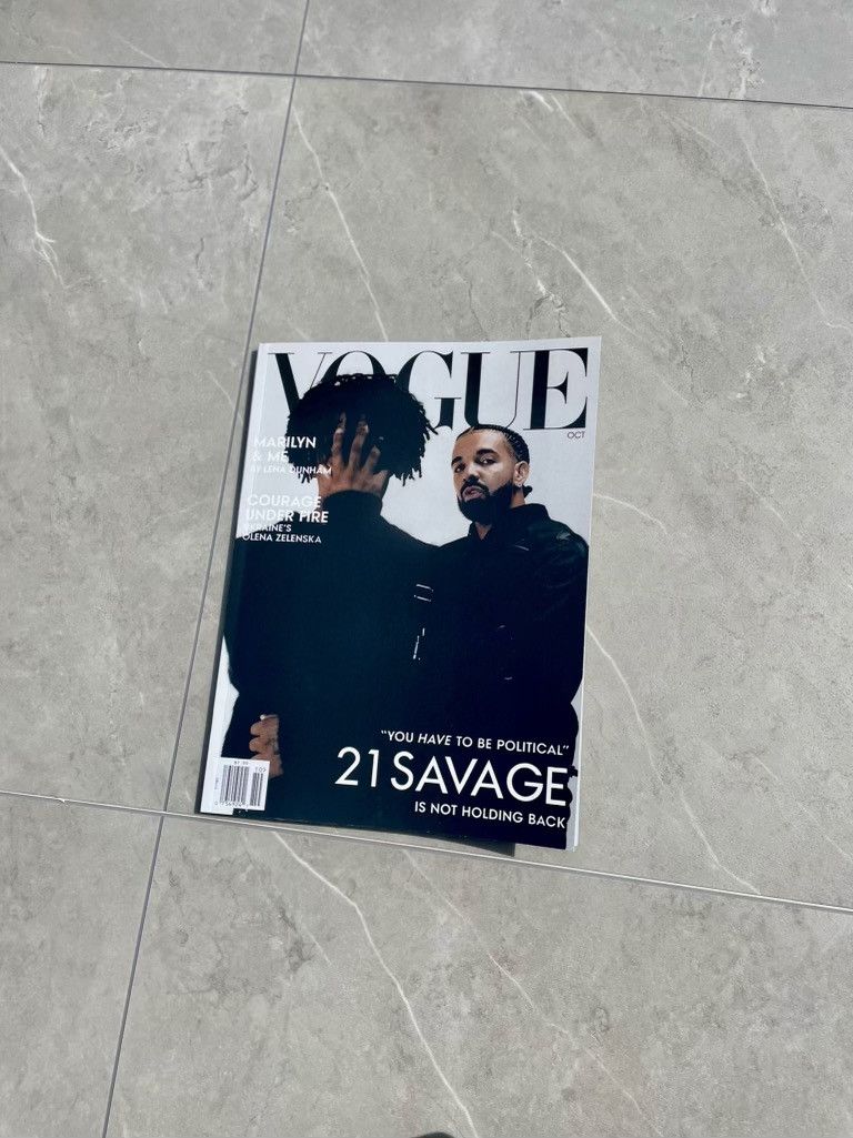 Drake Drake 21 Savage Vogue Issue Her loss Promo Magazine Size ONE SIZE - 6 Thumbnail