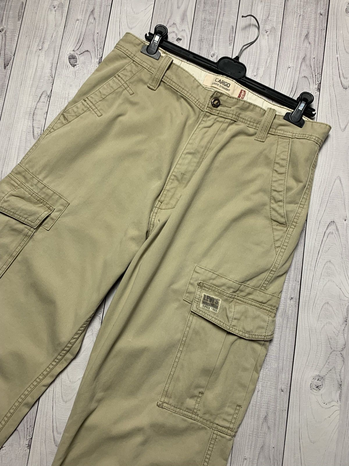 Levi's × Levi's Vintage Clothing × Vintage Vintage Levis cargo pants work wear pocket size 34 Size US 34 / EU 50 - 6 Thumbnail