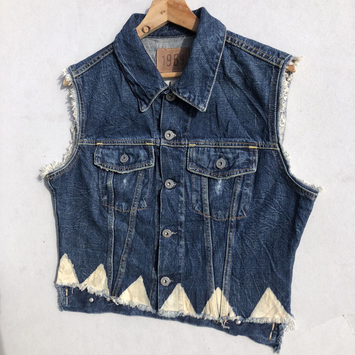 Gap RARE🔥 Gap Vests Denim Size L / US 10 / IT 46 - 4 Thumbnail