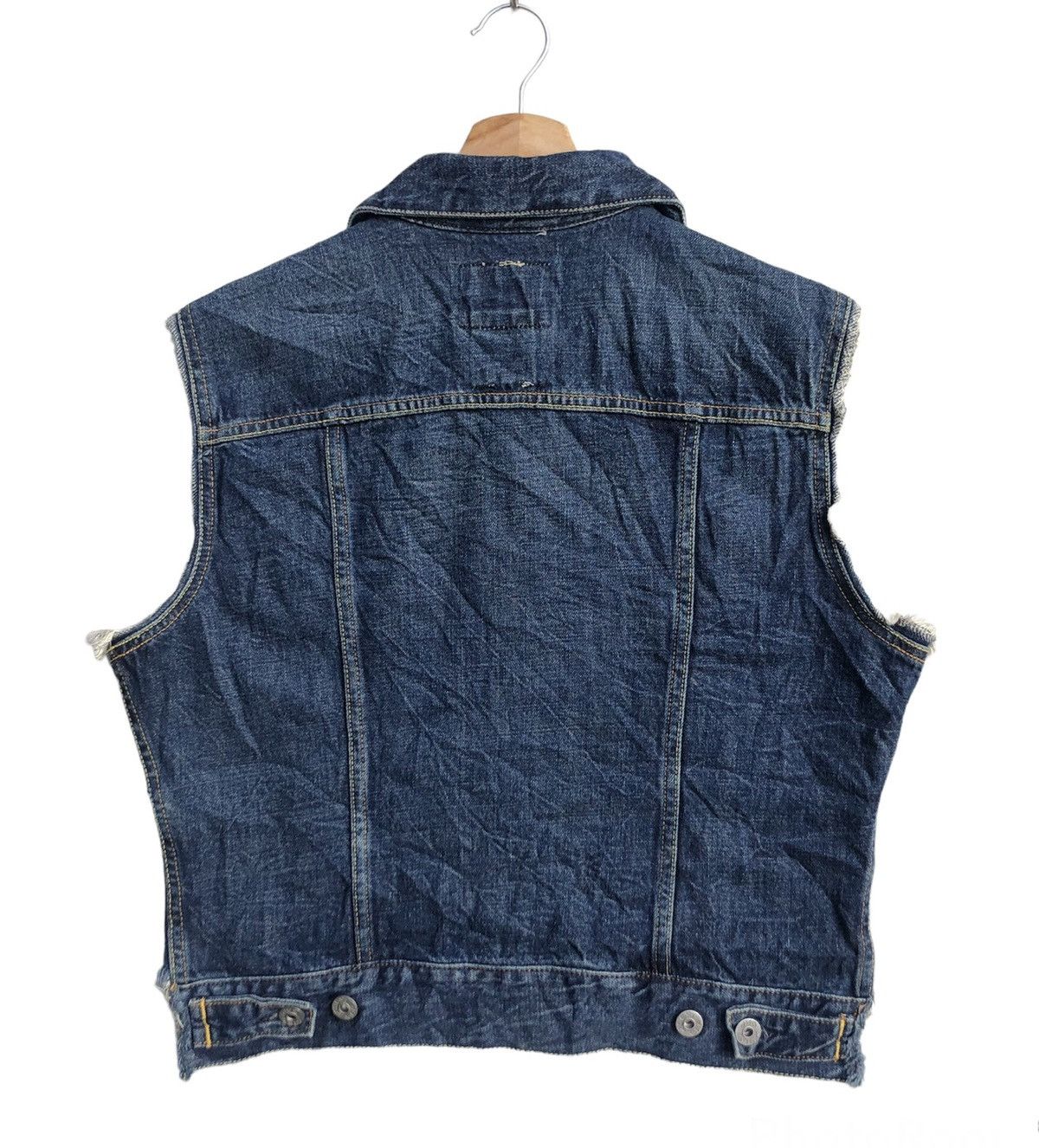 Gap RARE🔥 Gap Vests Denim Size L / US 10 / IT 46 - 2 Thumbnail