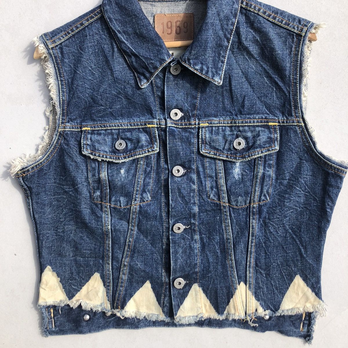 Gap RARE🔥 Gap Vests Denim Size L / US 10 / IT 46 - 5 Thumbnail