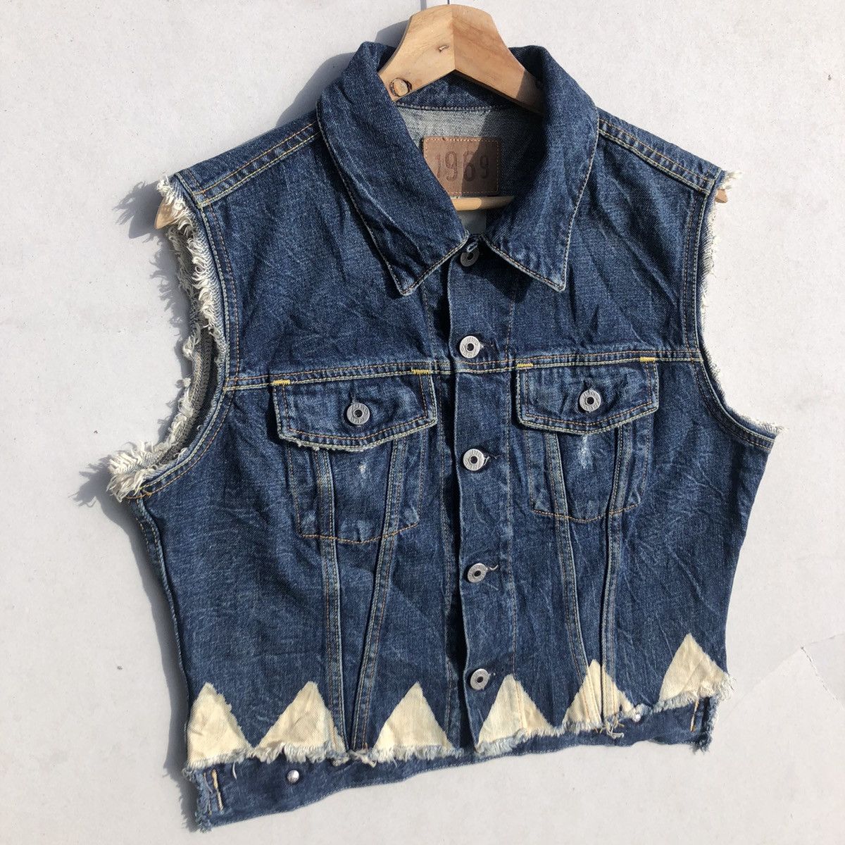 Gap RARE🔥 Gap Vests Denim Size L / US 10 / IT 46 - 3 Thumbnail