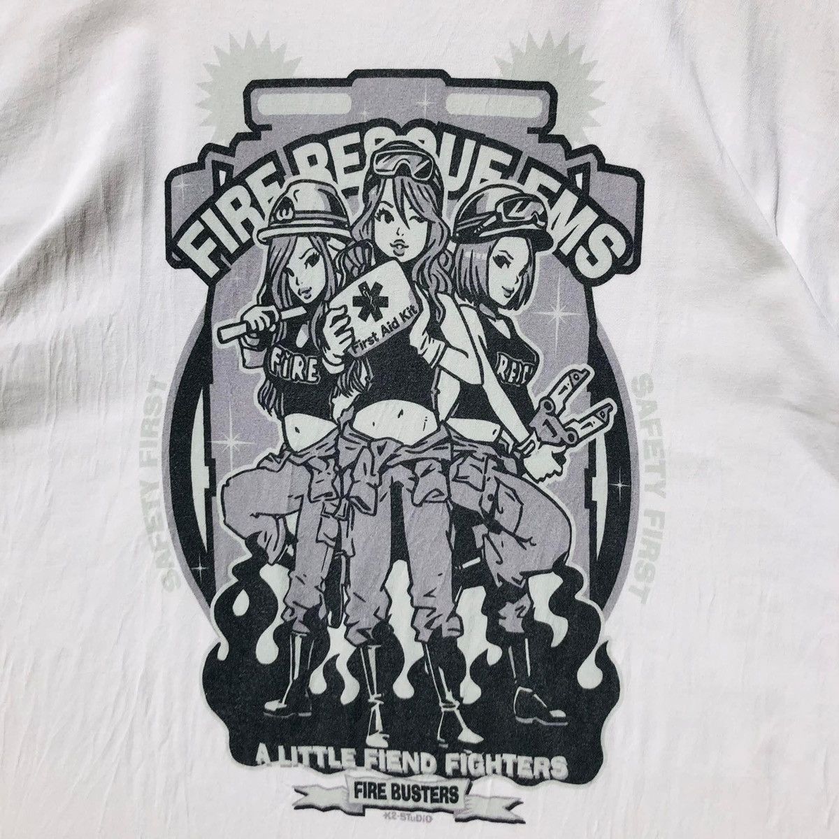 Vintage 🔥Accept Binding Offer🔥 Fire Busters Size US XXL / EU 58 / 5 - 4 Thumbnail
