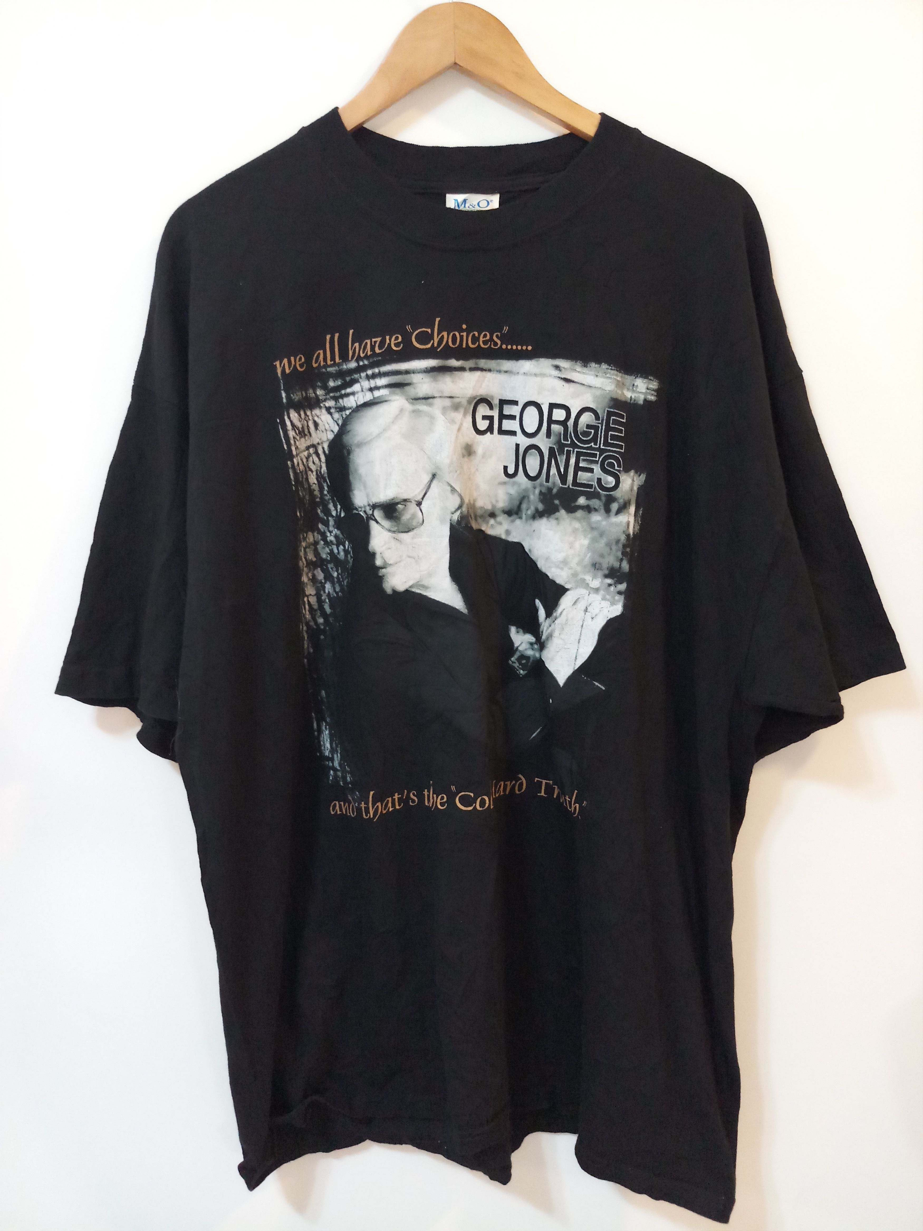 Band Tees Vintage 90s George Jones"Cold Hard Truth" T Shirt Size US XXL / EU 58 / 5 - 5 Thumbnail