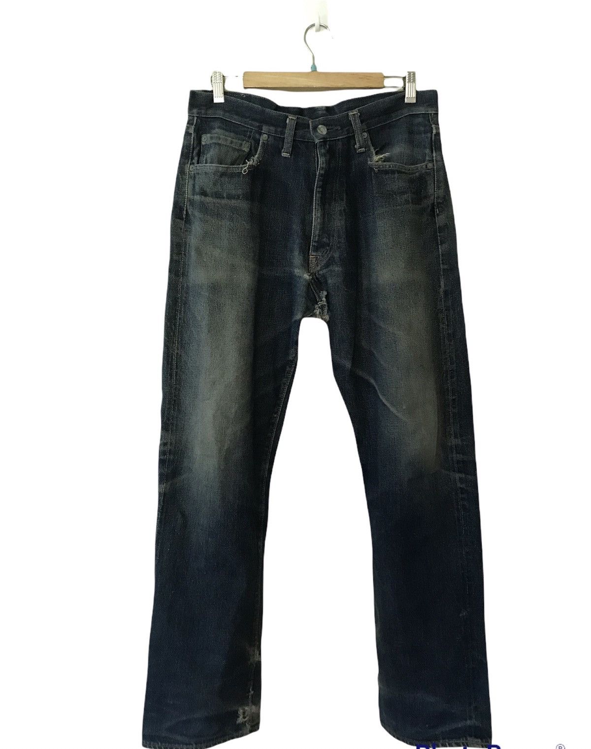 Denime Denime Japanese Distressed Jean Pant Size US 34 / EU 50 - 1 Thumbnail