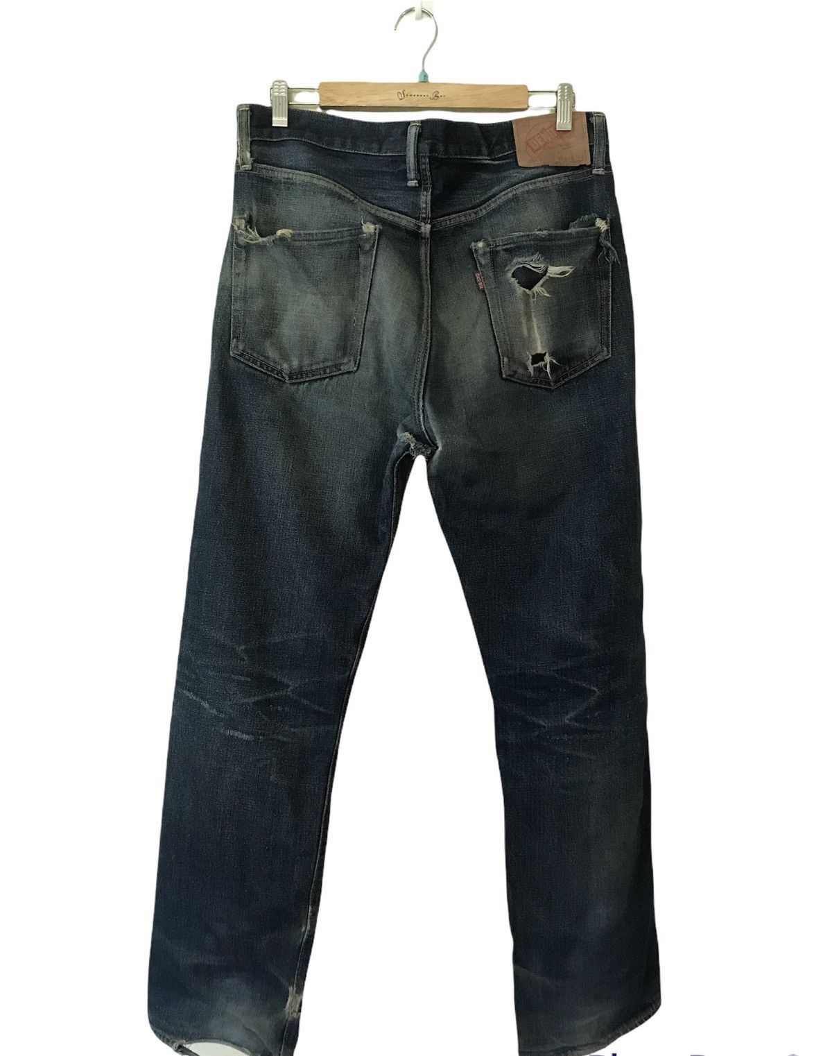 Denime Denime Japanese Distressed Jean Pant Size US 34 / EU 50 - 2 Thumbnail