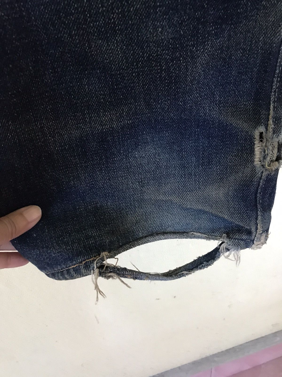 Denime Denime Japanese Distressed Jean Pant Size US 34 / EU 50 - 9 Thumbnail