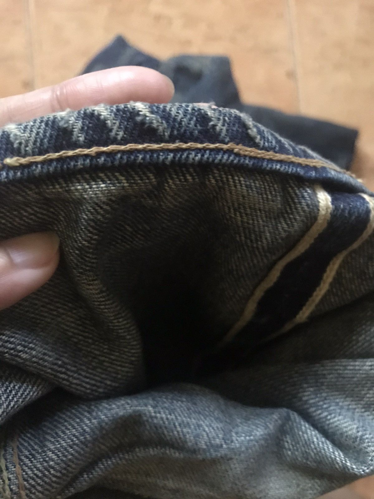 Denime Denime Japanese Distressed Jean Pant Size US 34 / EU 50 - 10 Thumbnail
