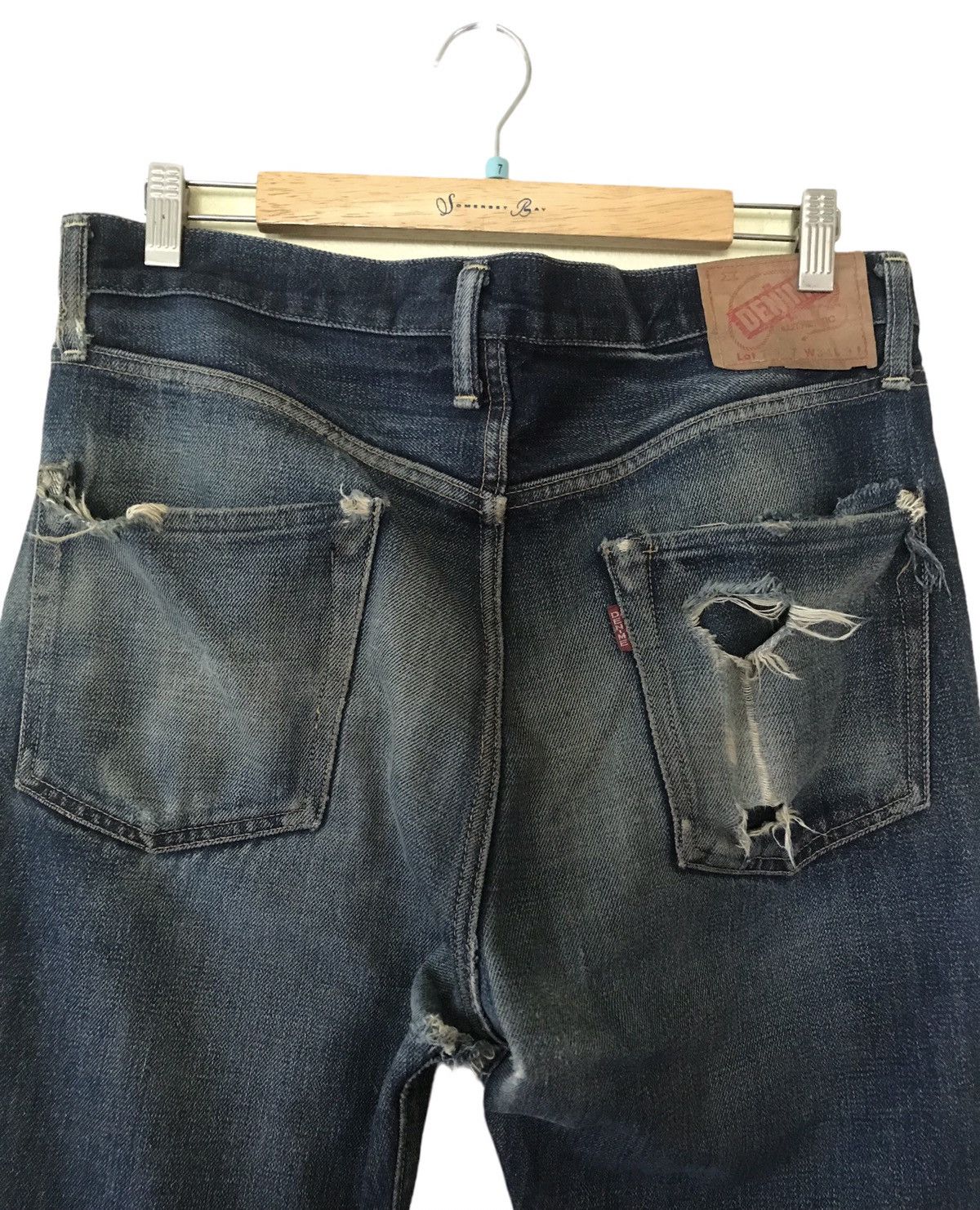 Denime Denime Japanese Distressed Jean Pant Size US 34 / EU 50 - 4 Thumbnail