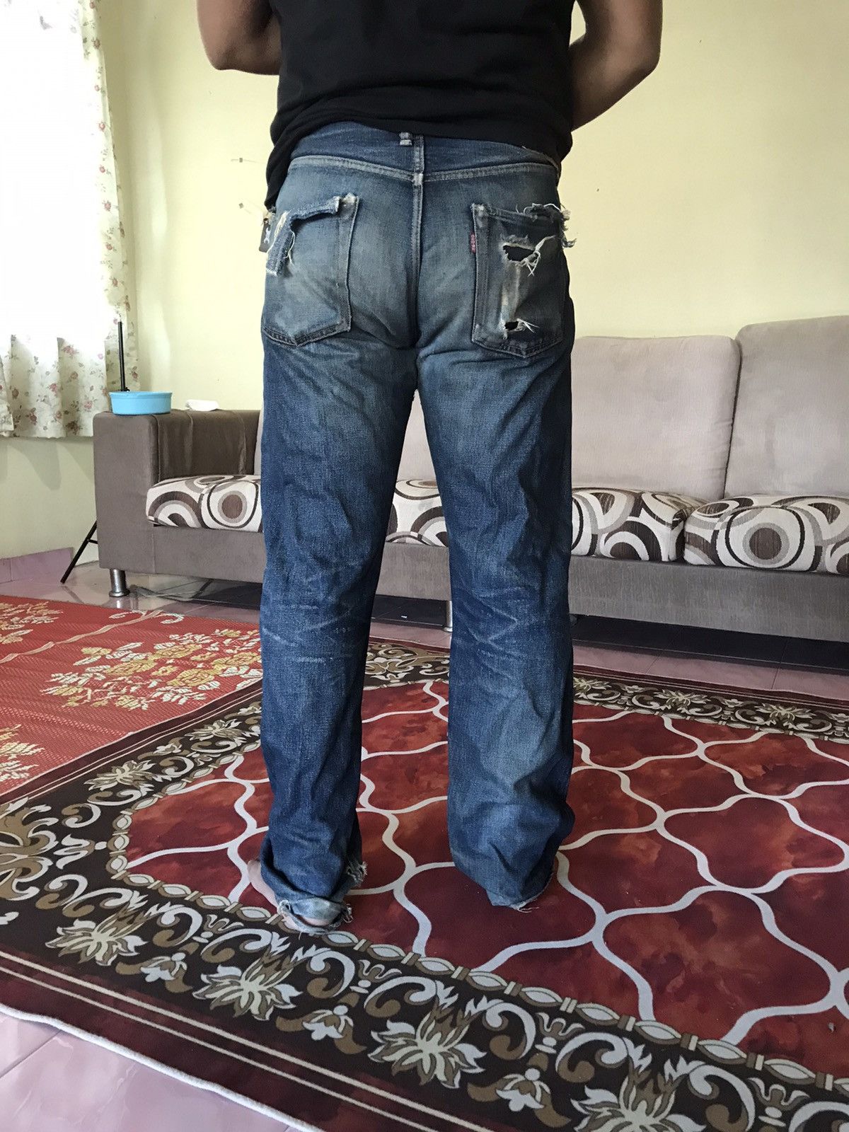 Denime Denime Japanese Distressed Jean Pant Size US 34 / EU 50 - 14 Thumbnail