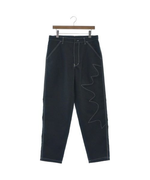 Cropped Pants Black Design Polyester Stitch
