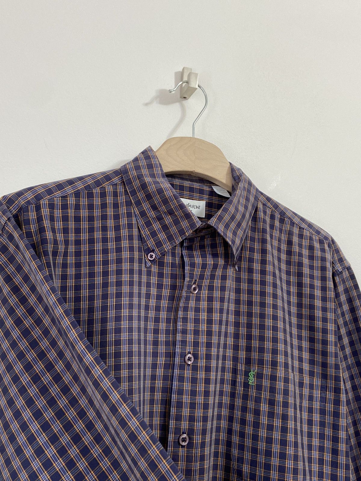 Yves Saint Laurent Yves Saint Laurent Button Up Shirt Size US L / EU 52-54 / 3 - 8 Thumbnail